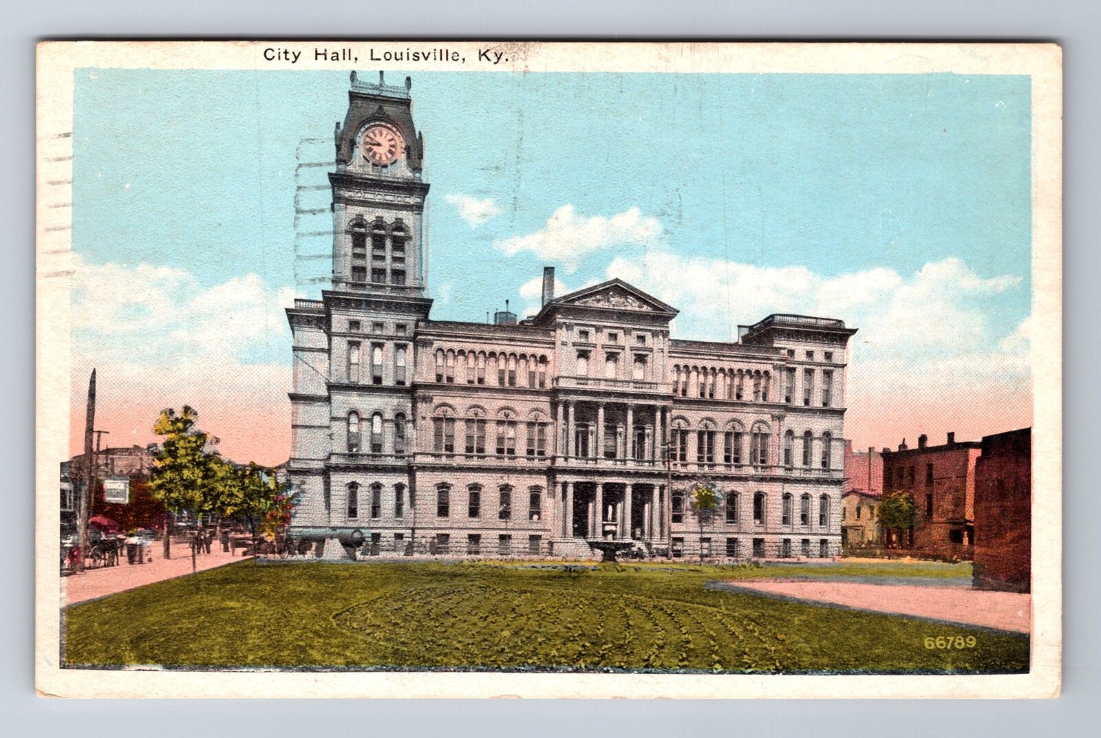 Louisville KY-Kentucky, City Hall, c1929 Antique Vintage Souvenir Postcard