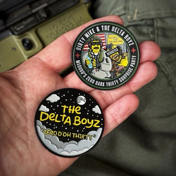 Delta Force CAG Delta Boyz MADURO RAID Zero Dark Thirty US Army Challenge Coin Delta Force CAG Delta Boyz MADURO RAID Zero Dark Thirty US Army Challenge Coin