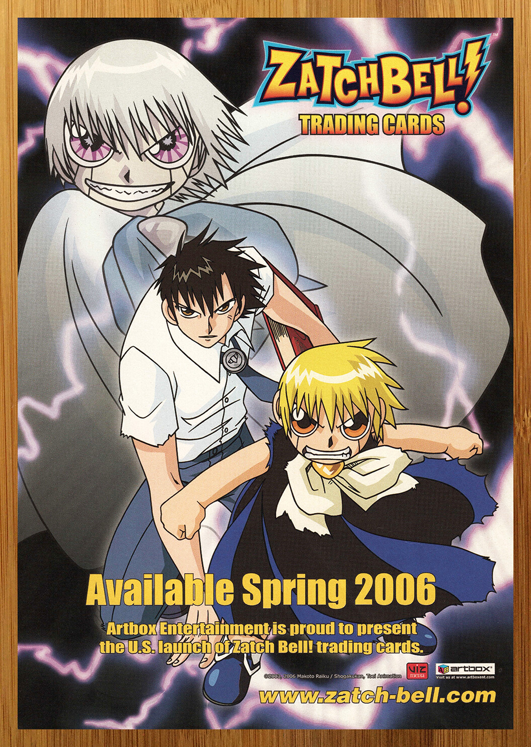 2006 Zatch Bell TCG Trading Cards Vintage Print Ad/Poster Anime Manga Promo Art