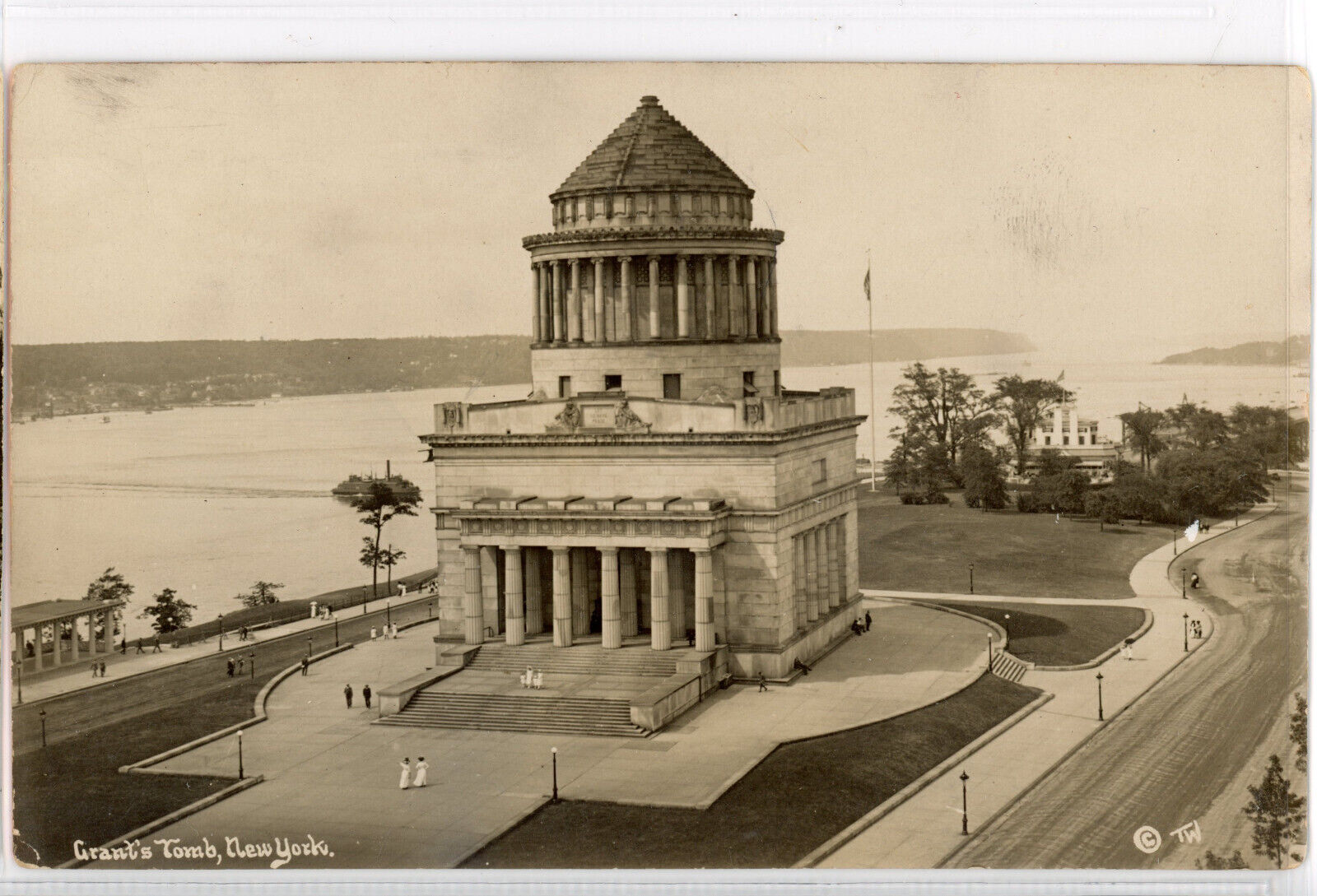 Grant's Tomb, Riverside Drive, New York City, Thaddeus Wilkerson RPPC 1911