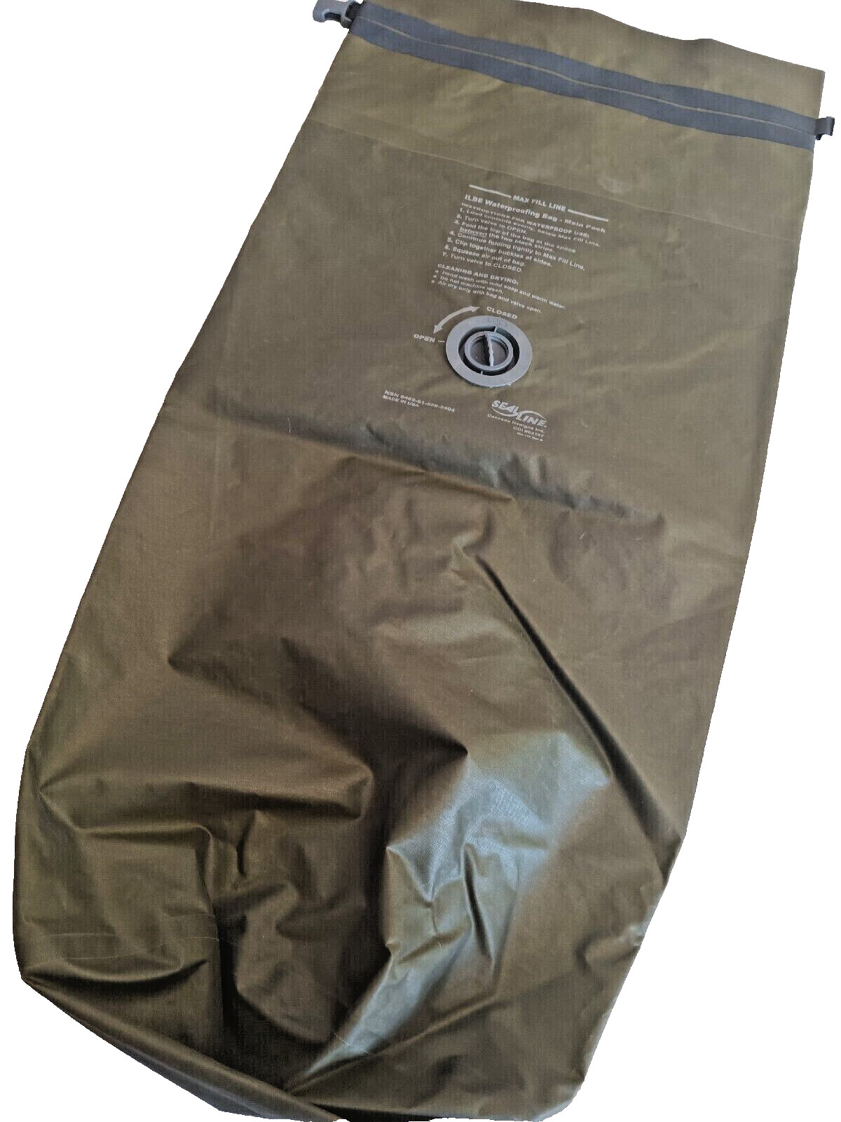 USGI USMC SealLine ILBE Waterproof Dry Bag Liner 65L – Genuine Military Issue VG