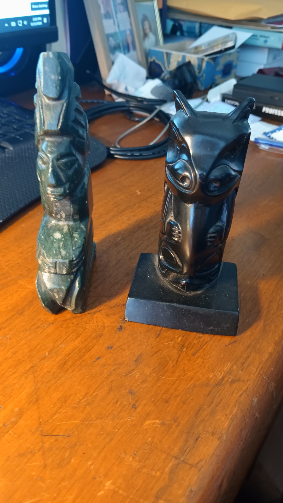 Vintage Carved Figures - Set of 2