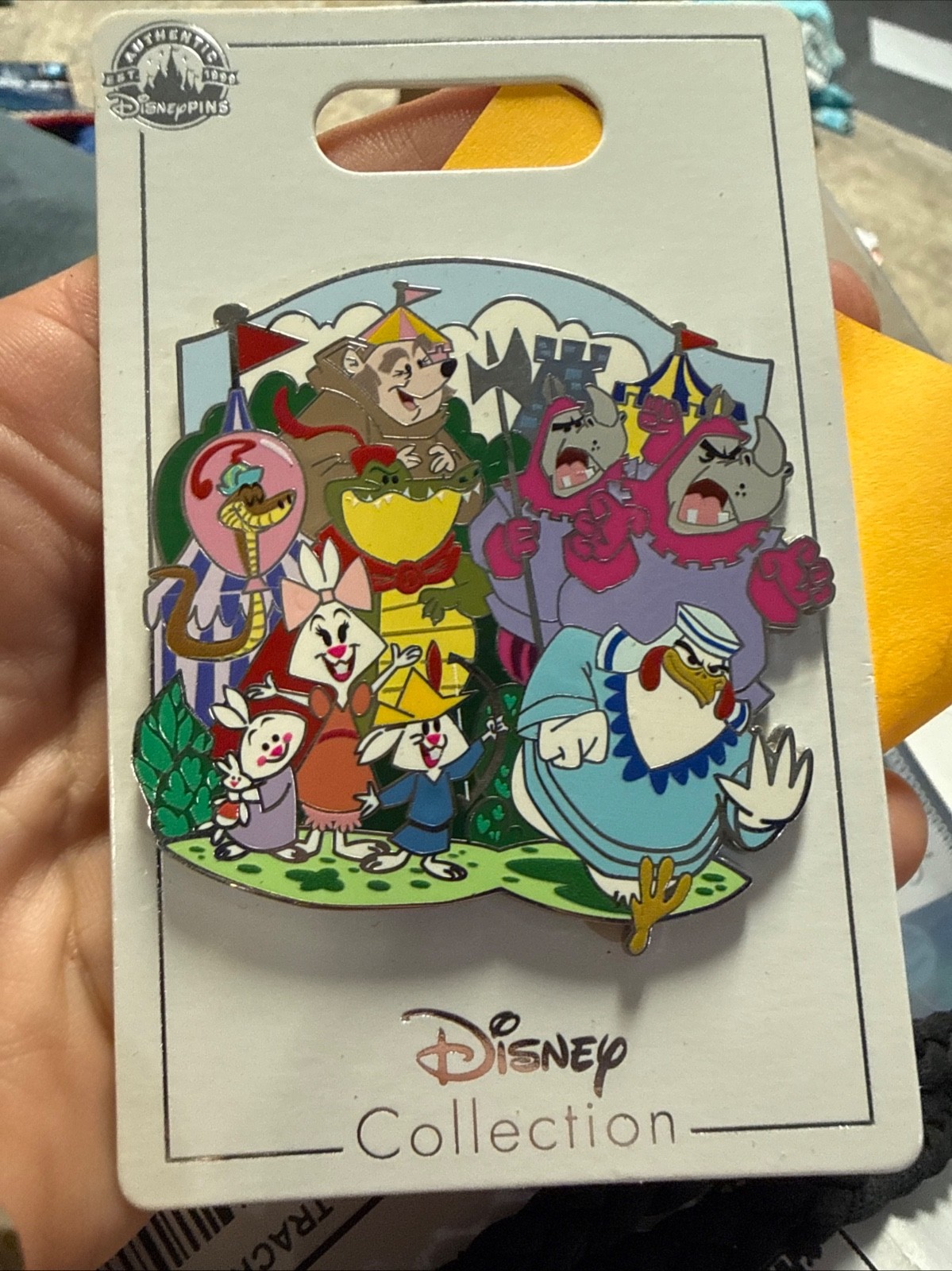Disney Supporting Cast Pin- new on original card Disney Supporting Cast Pin- new on original card