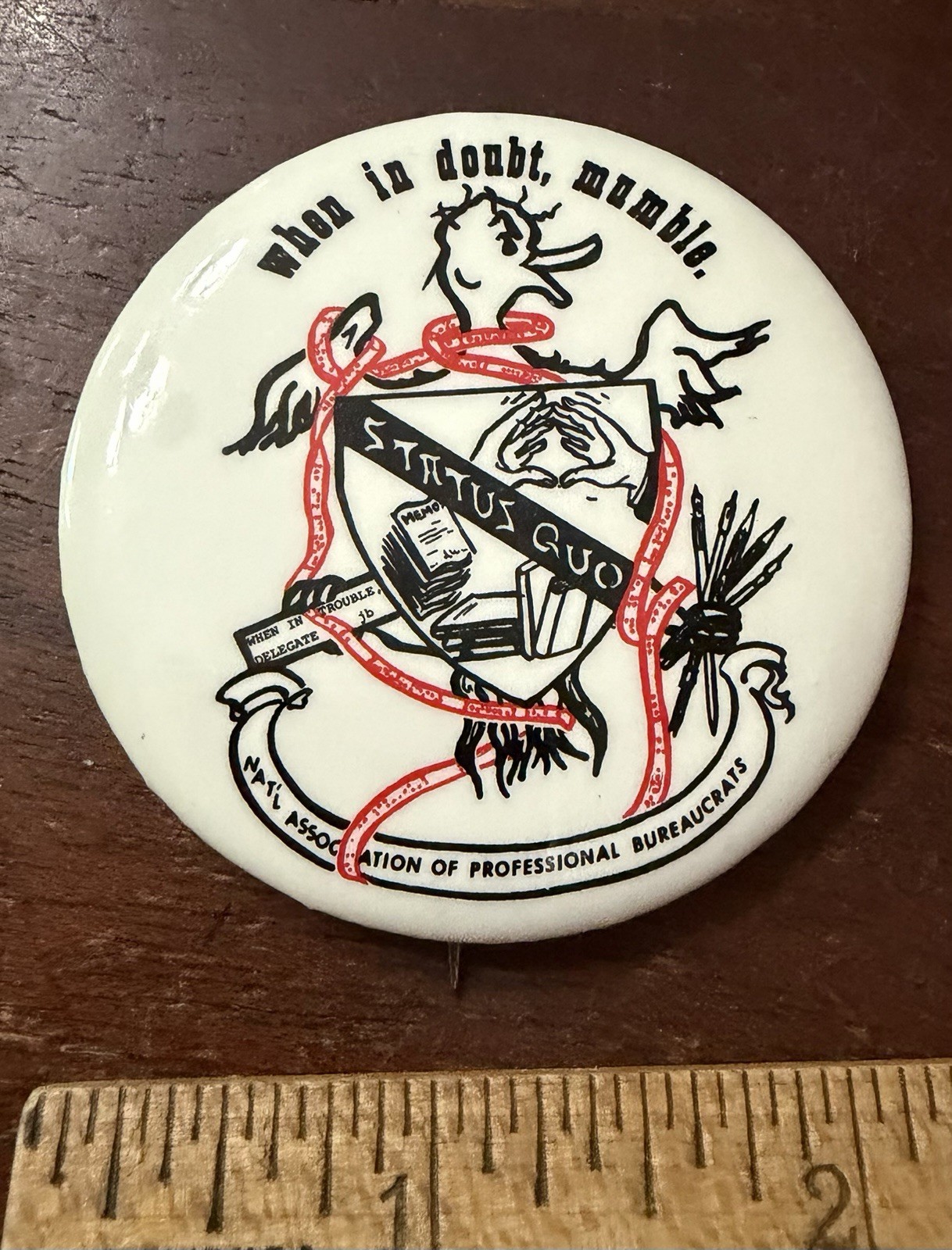 When is Doubt Mumble, Status Quo, 1977  Nat'l Assoc.Professional Bureaucrats