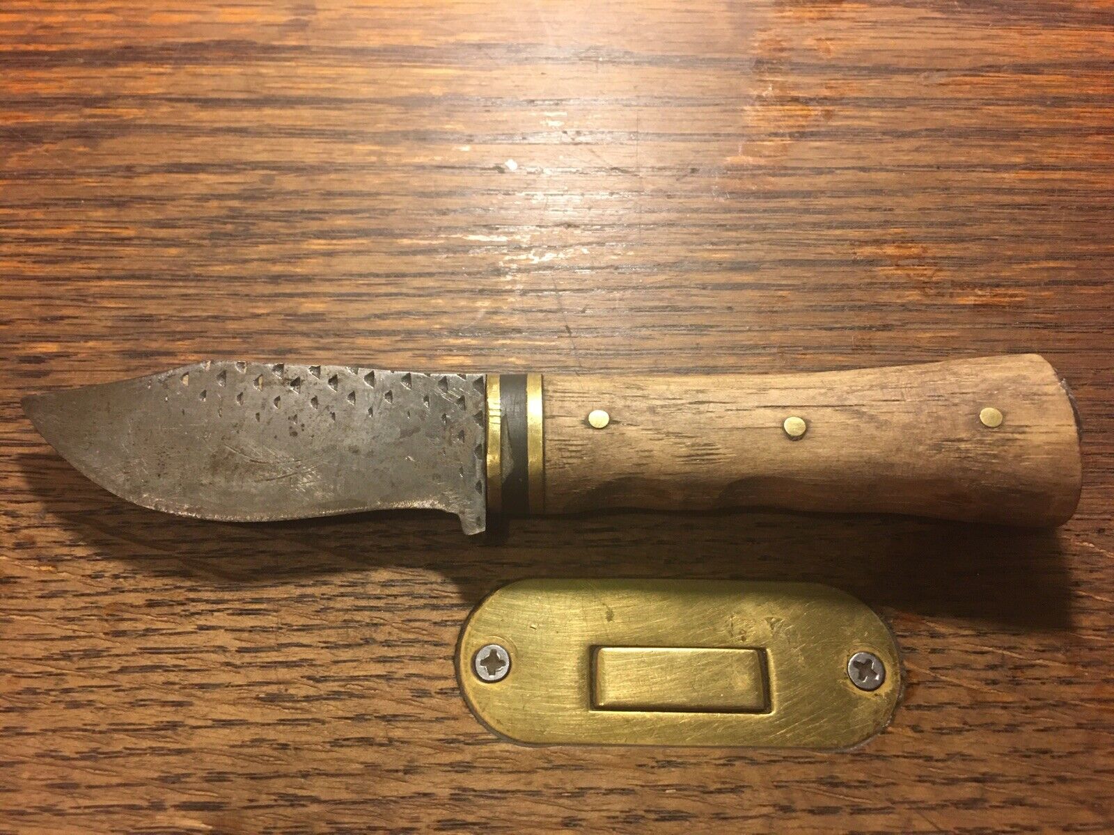 Vintage Handmade Knife 6.5 Inches Wooden Handle Hunting