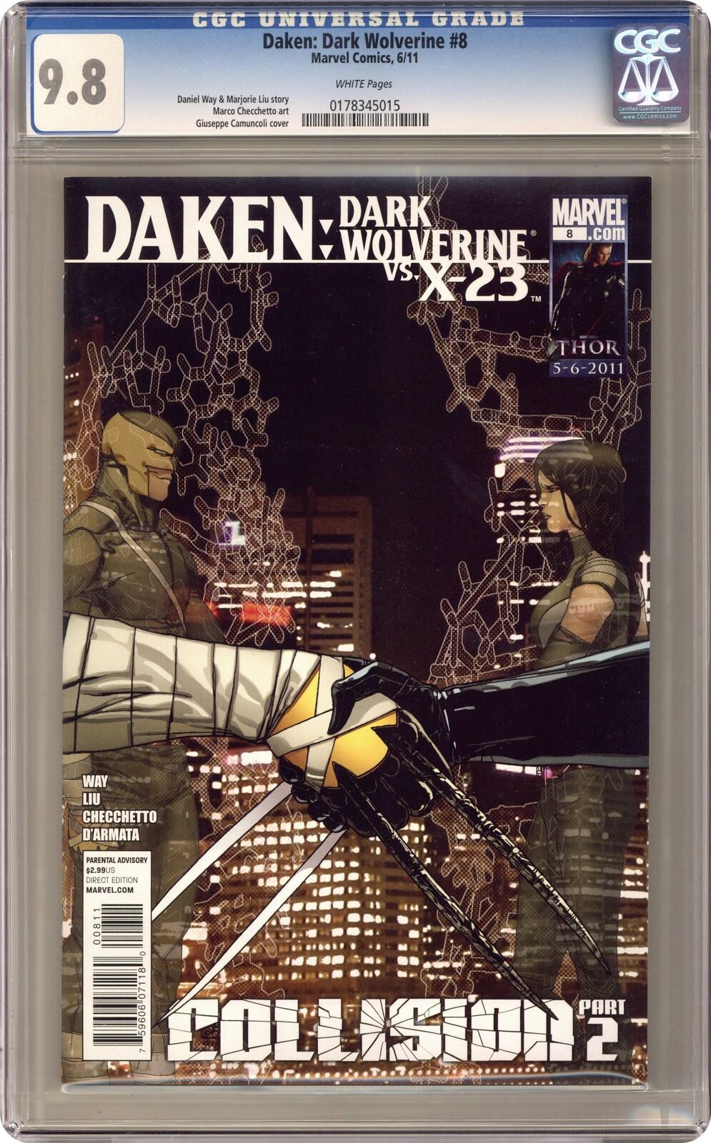 Daken Dark Wolverine #8 CGC 9.8 2011 0178345015