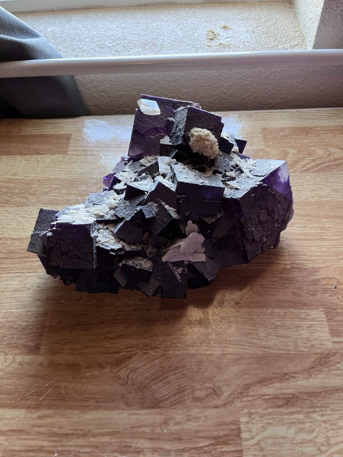 Large Fluorite With Barite, Calcite And on Matrix  ELMWOOD