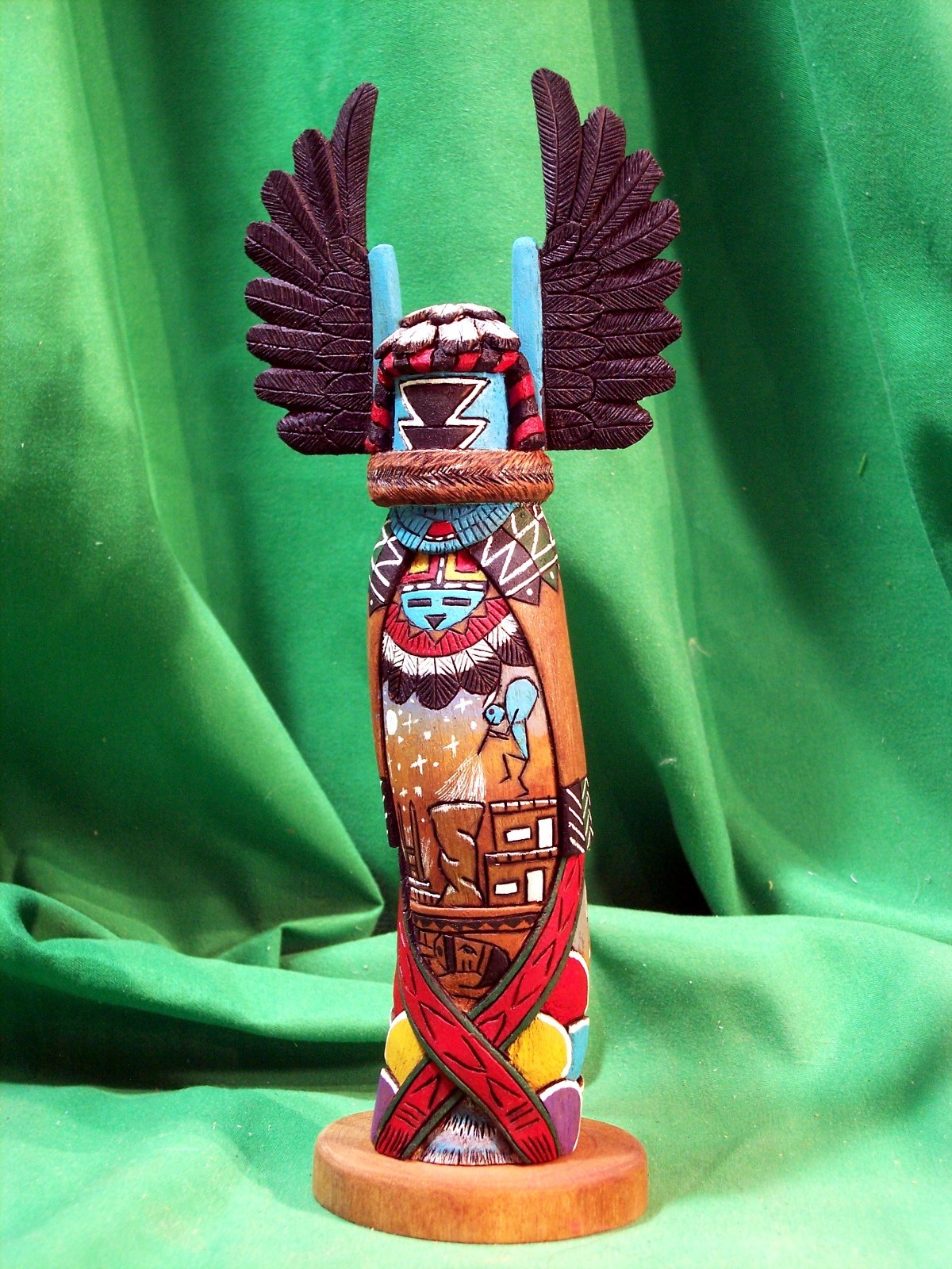 Hopi Kachina Doll - The Crow Motherr by Elwin Namoki - Gorgeous Hopi Kachina Doll - The Crow Motherr by Elwin Namoki - Gorgeous