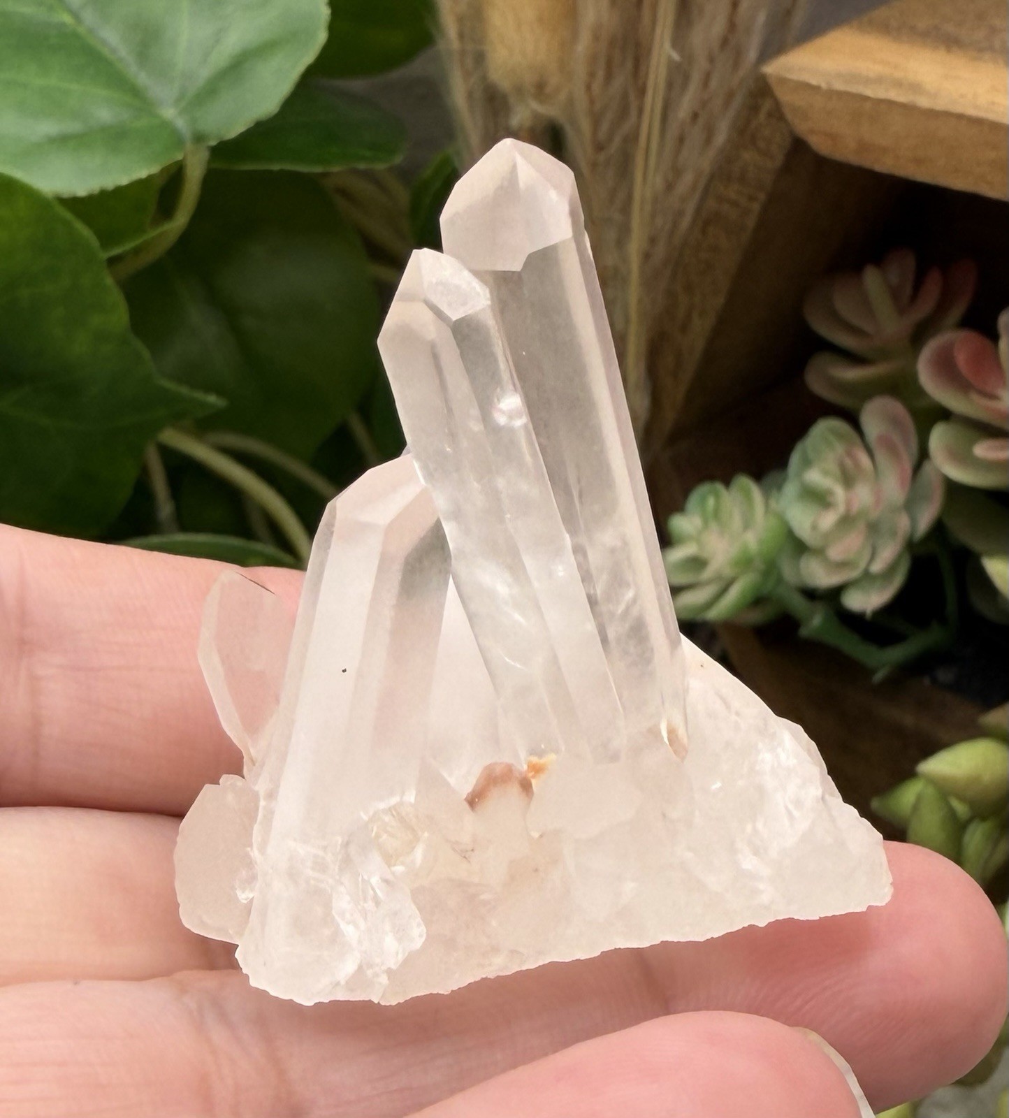 Crystal 30g Clear Himalayan Quartz Cluster Point Specimen Mineral Raw