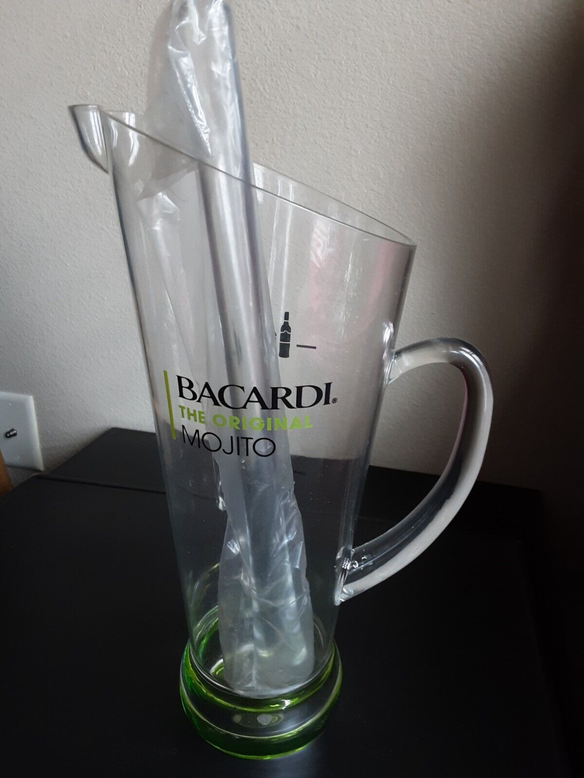 BACARDI RUM Mojito Heavy Duty Acrylic Pitcher New Been Never Used 