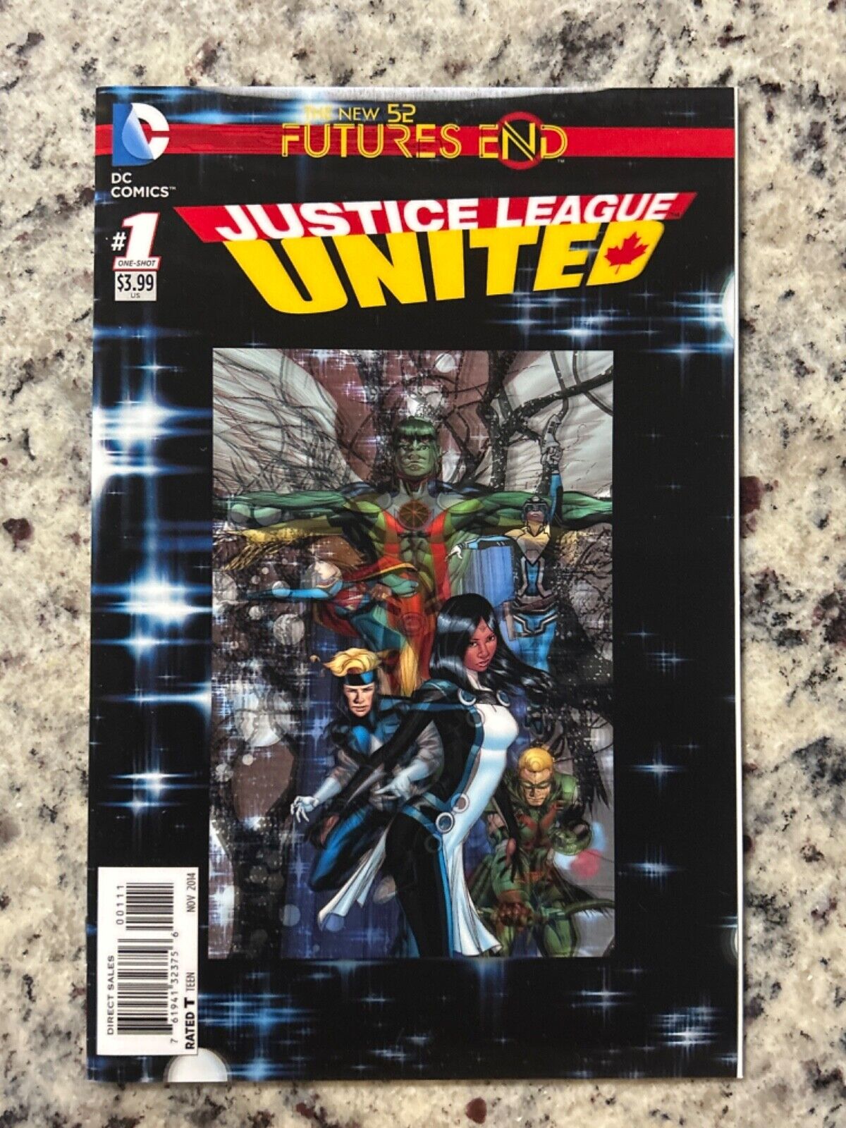 Justice League United: Futures End #1 one-shot (DC, 2014) 3-D Motion Cover, NM