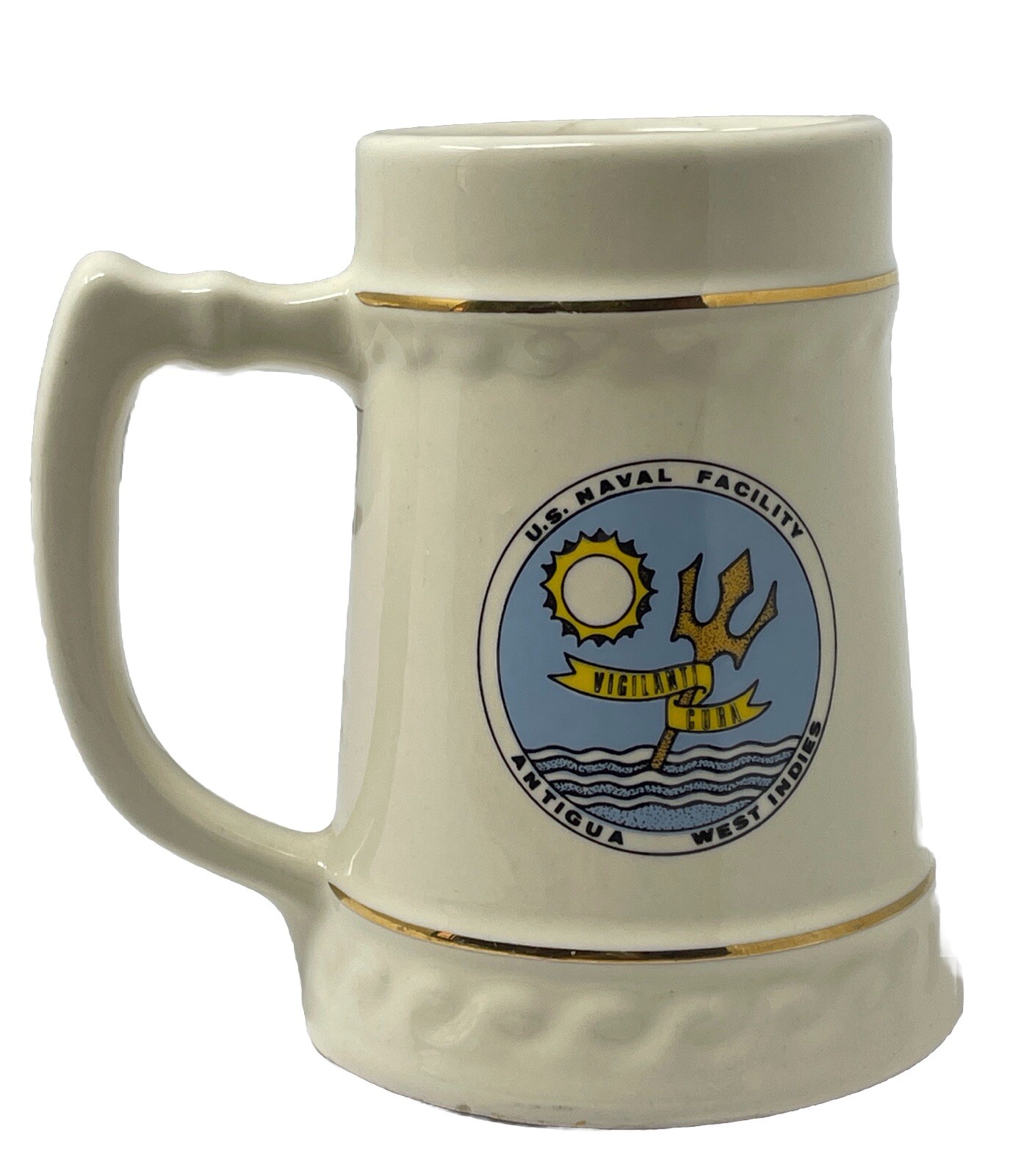 1950 US Navy U.S. Naval Facility Antigua West Indies Coffee Mug 1950 US Navy U.S. Naval Facility Antigua West Indies Coffee Mug