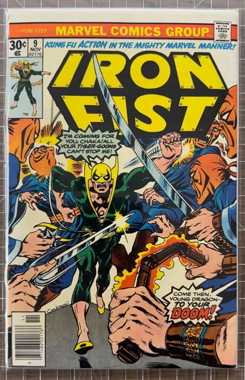 Iron Fist #9 Marvel Comic (1976)  7.0-8.0