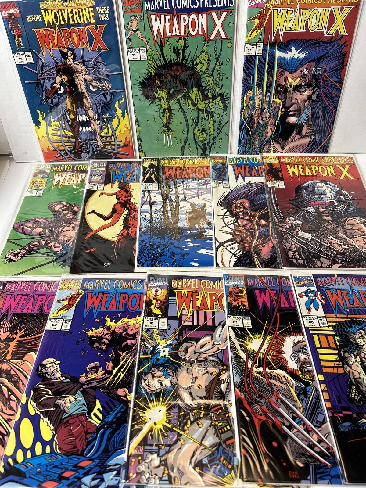 Marvel Comics Presents #72-84. Complete Barry Windsor Smith Weapon X Complete