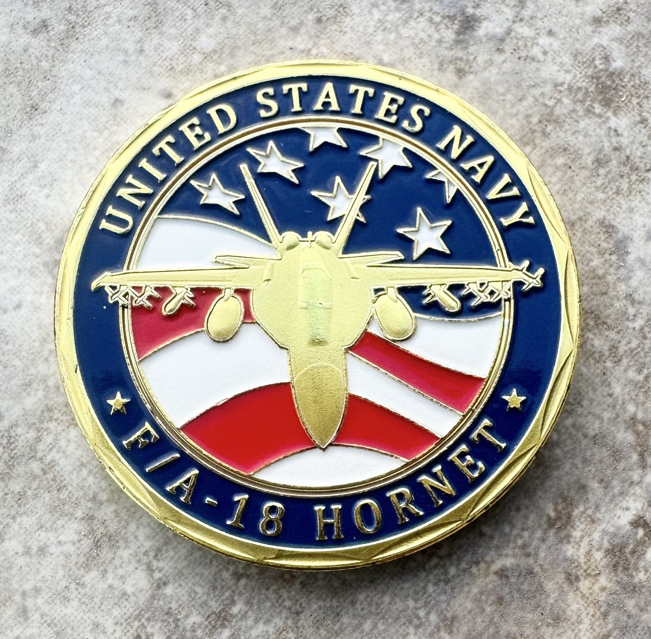 U.S. Navy F/A-18 Hornet Challenge Coin - Top Gun ·IN STOCK· ·FAST SHIPPING·