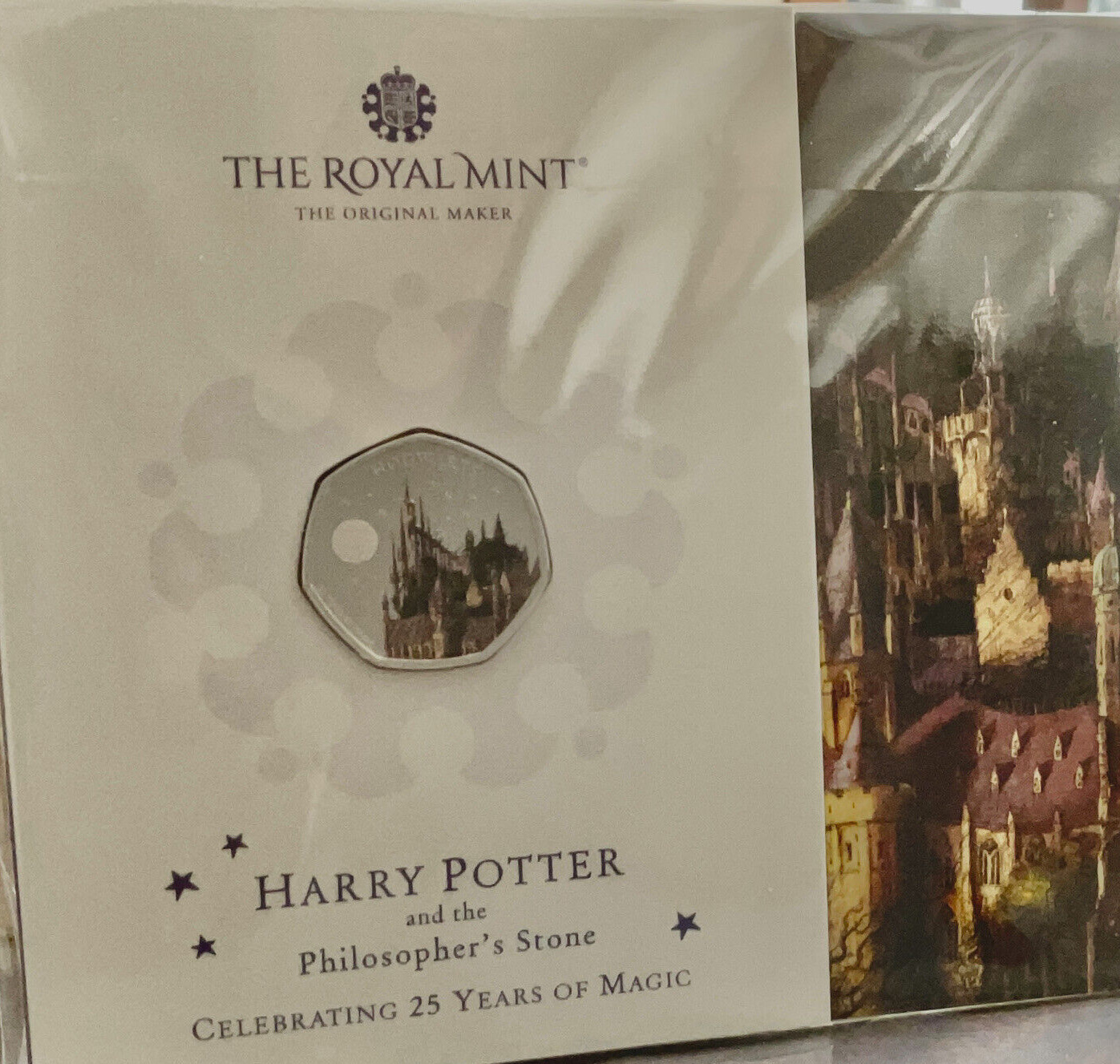 Royal Mint 2023 Harry Potter Hogwarts Color Coin in Folder BU 50p Coin #4of4
