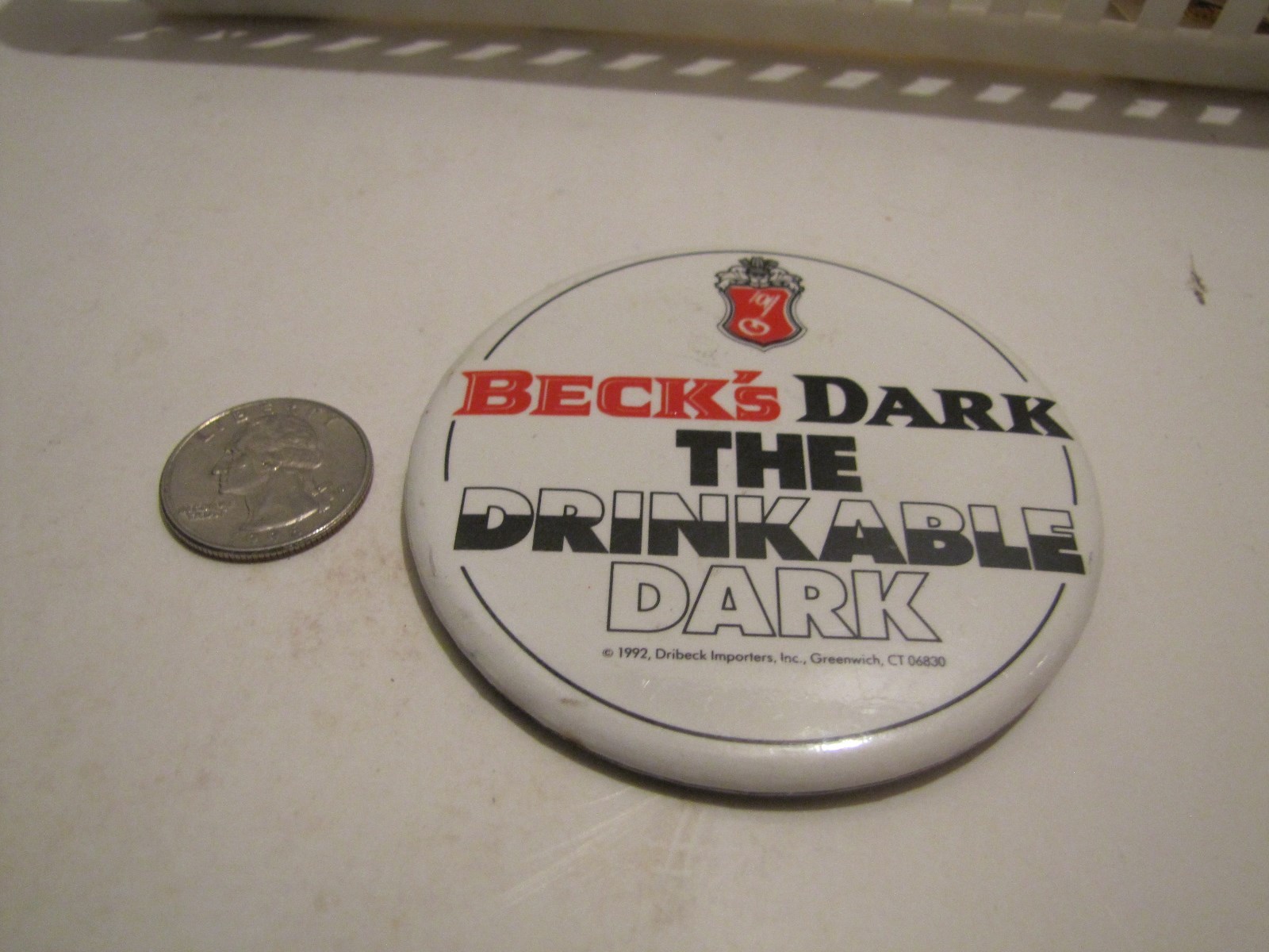 1992 BECK'S DARK THE DRINKABLE DARK PIN L@@K 1992 BECK'S DARK THE DRINKABLE DARK PIN L@@K