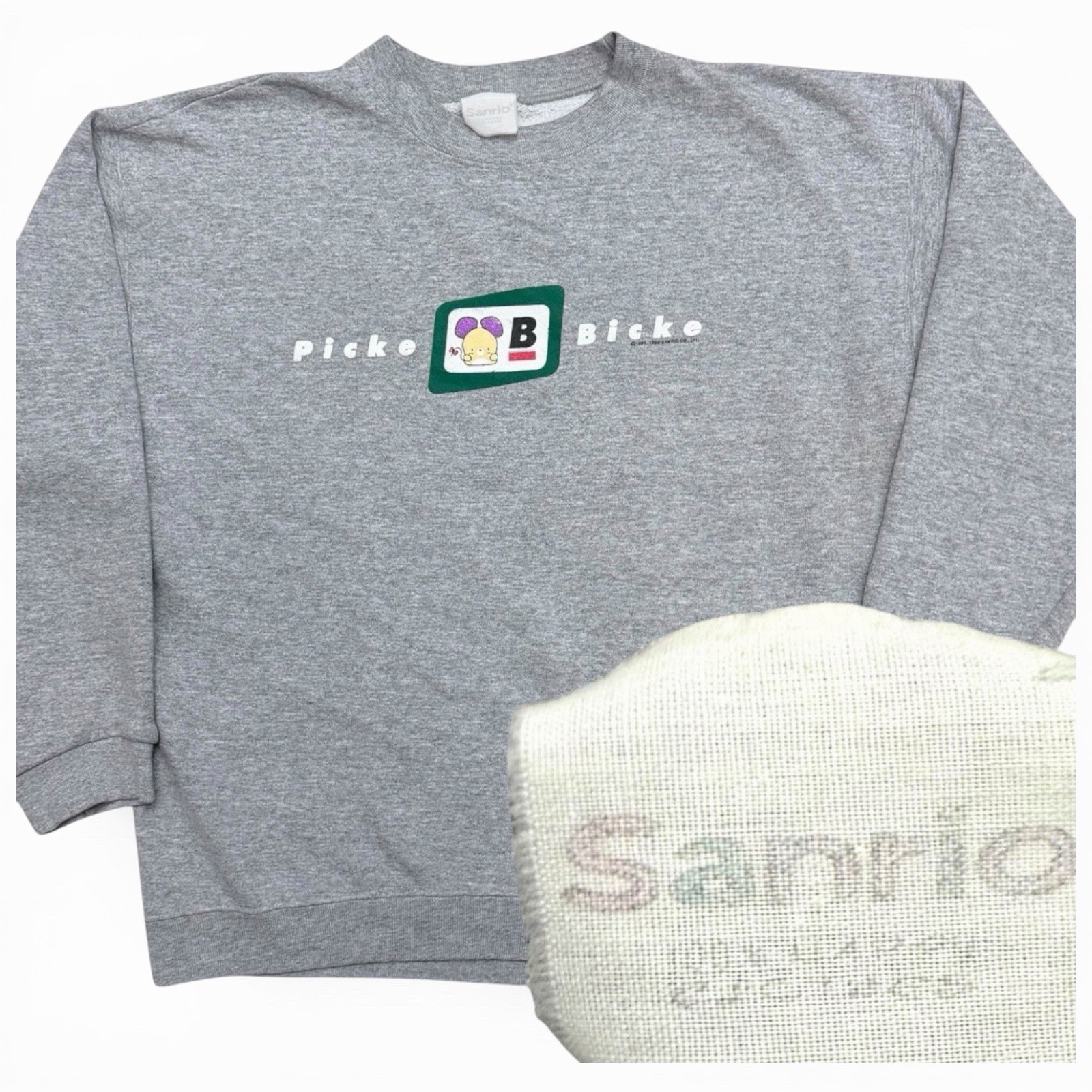 Vintage Sanrio 1994 1996 Picke Bicke Mouse Sweater RARE Sanrio Tag Size 22x25 Vintage Sanrio 1994 1996 Picke Bicke Mouse Sweater RARE Sanrio Tag Size 22x25
