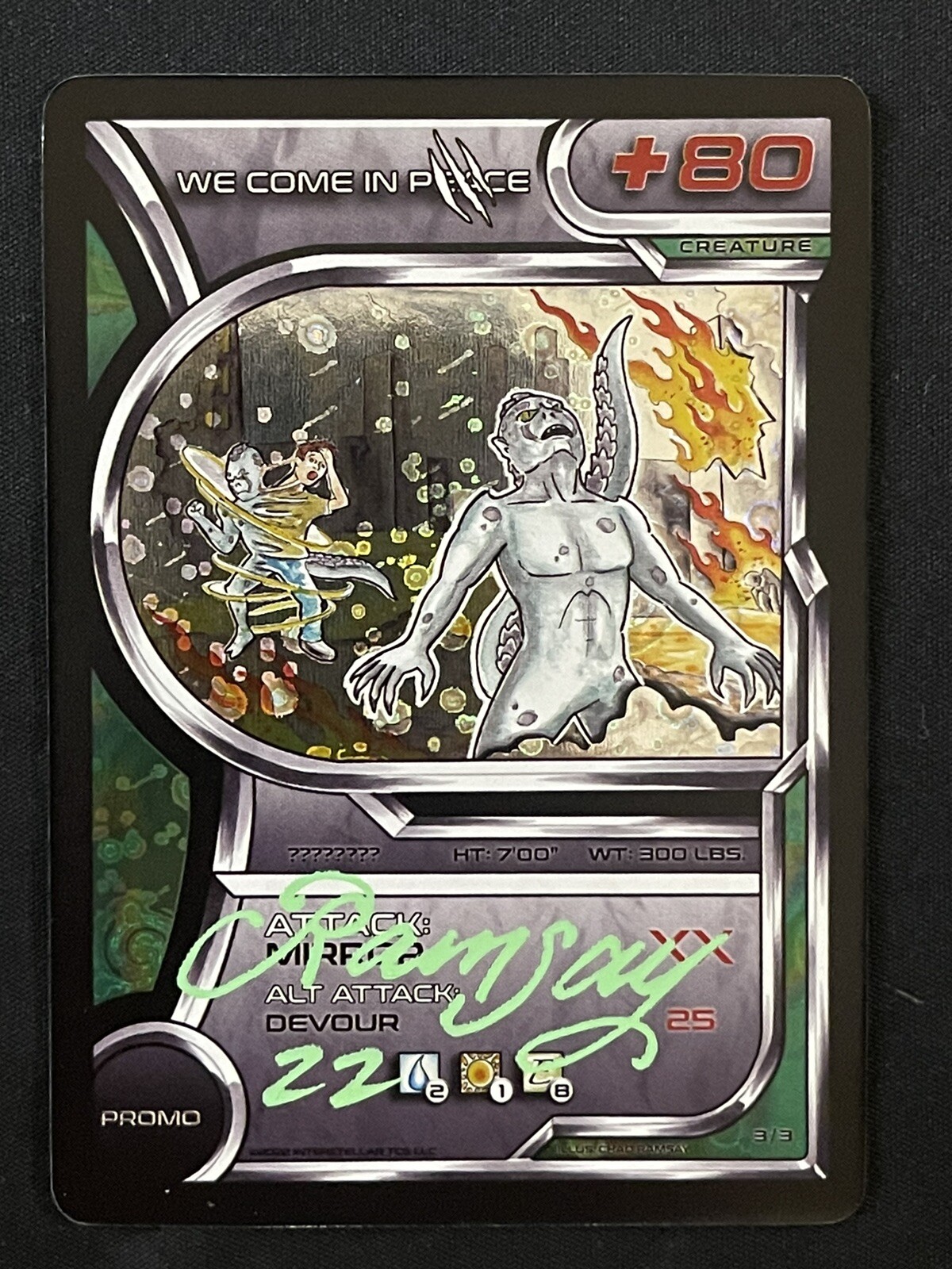 Interstellar TCG We Come in Peace Holo Promo Ramsay Signed