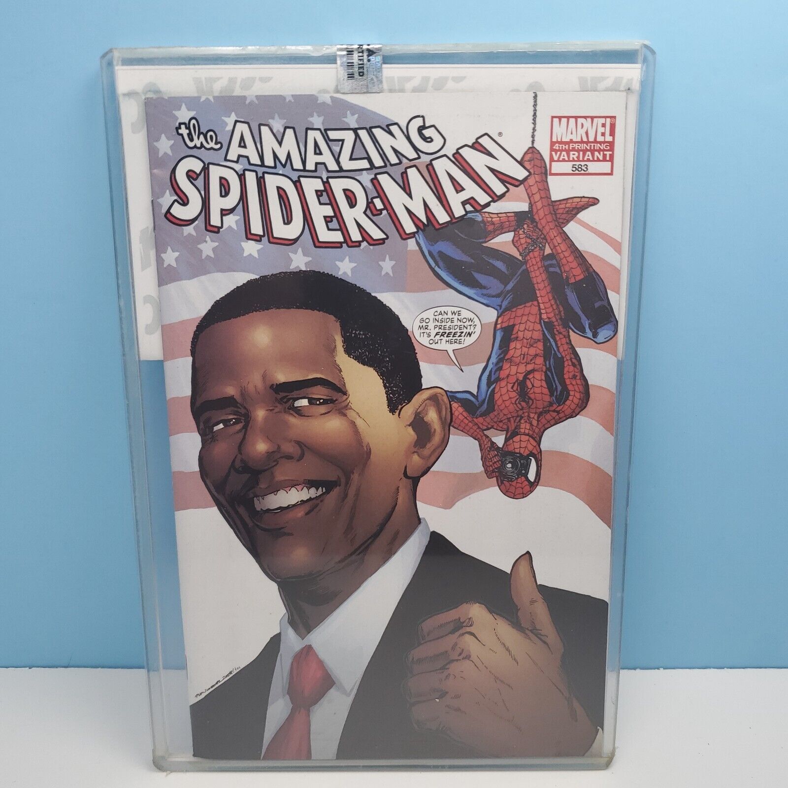 Amazing Spider-Man #583 Obama Variant 4th Printing CGC 9.9 SS Jimenez 2009