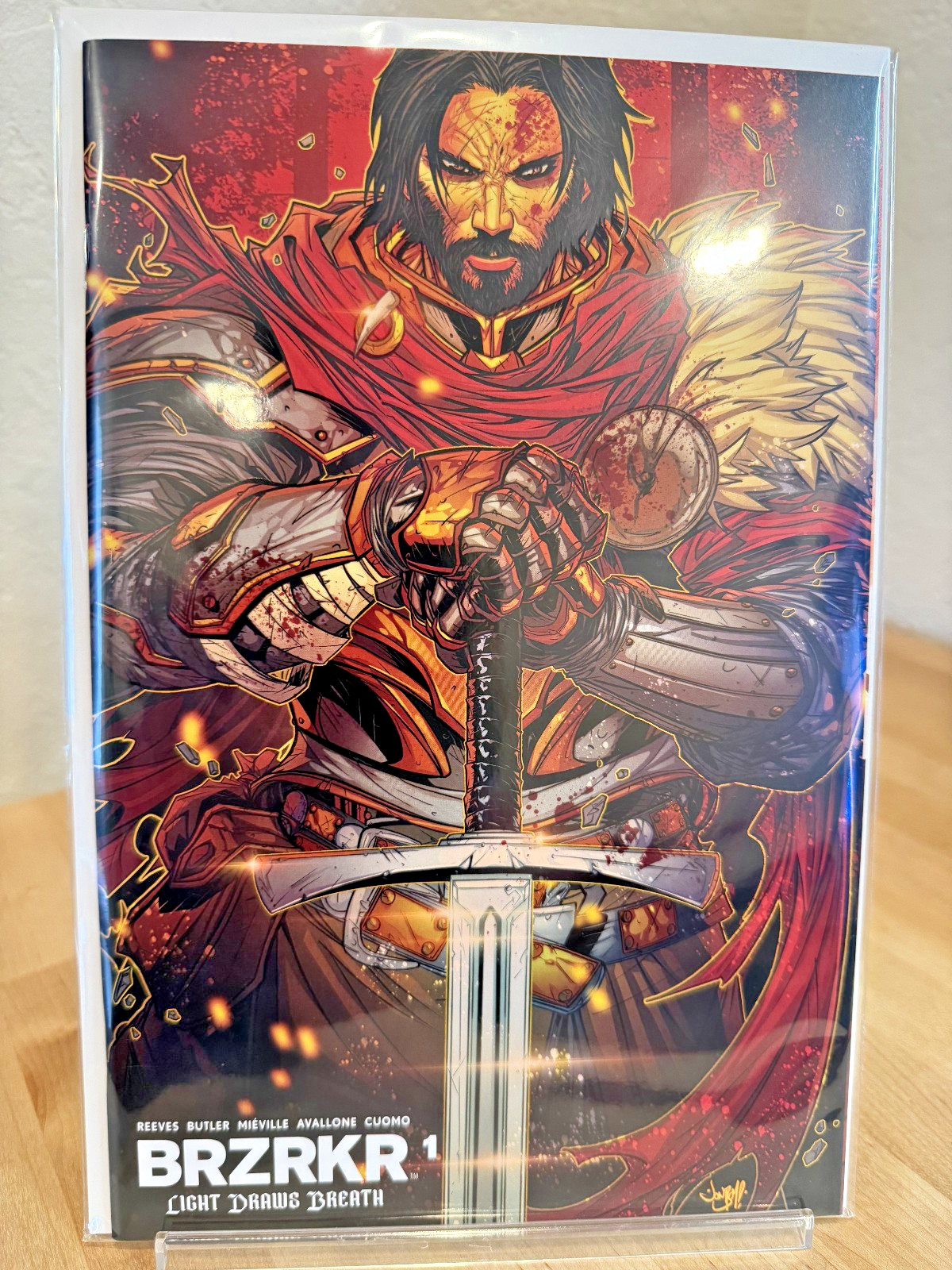 BRZRKR: Light Draws Breath #1 Jonboy Meyers SDCC 2026 Spot UV Trade LTD300 π₯π₯ BRZRKR: Light Draws Breath #1 Jonboy Meyers SDCC 2026 Spot UV Trade LTD300 π₯π₯