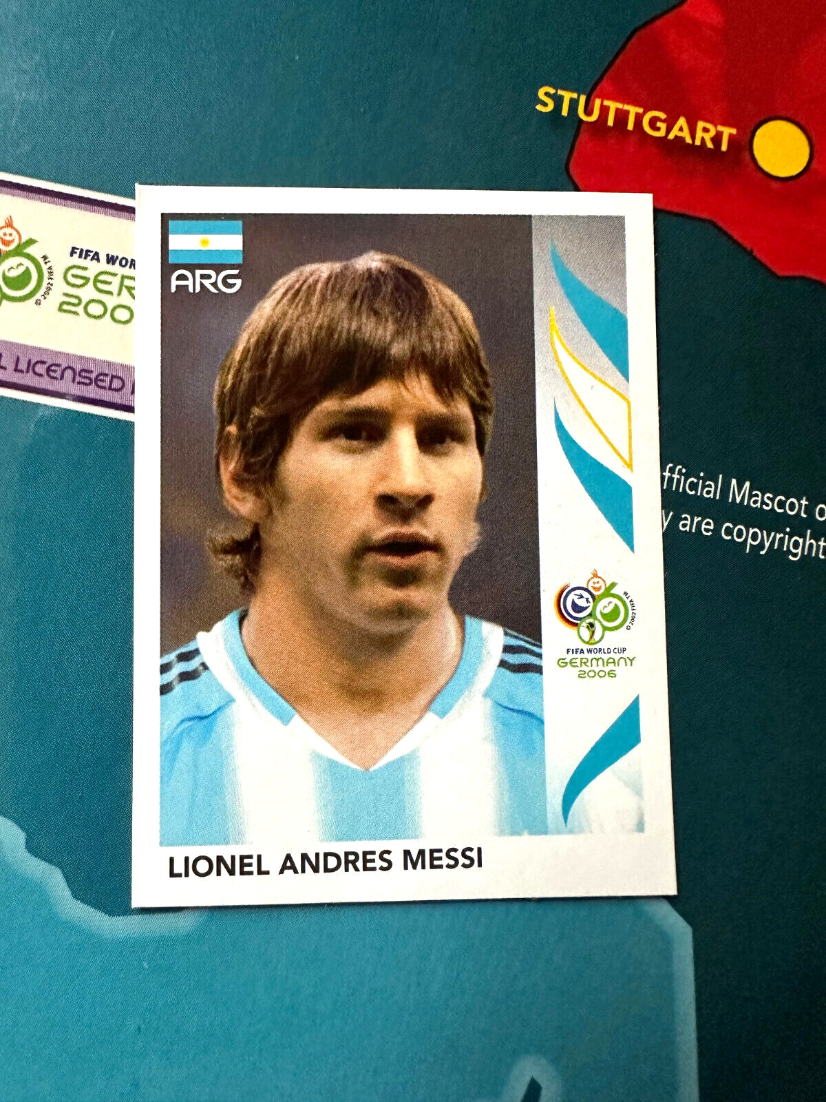 #185 - 2006 PANINI CUP GERMANY - Lionel MESSI Rookie (2nd)