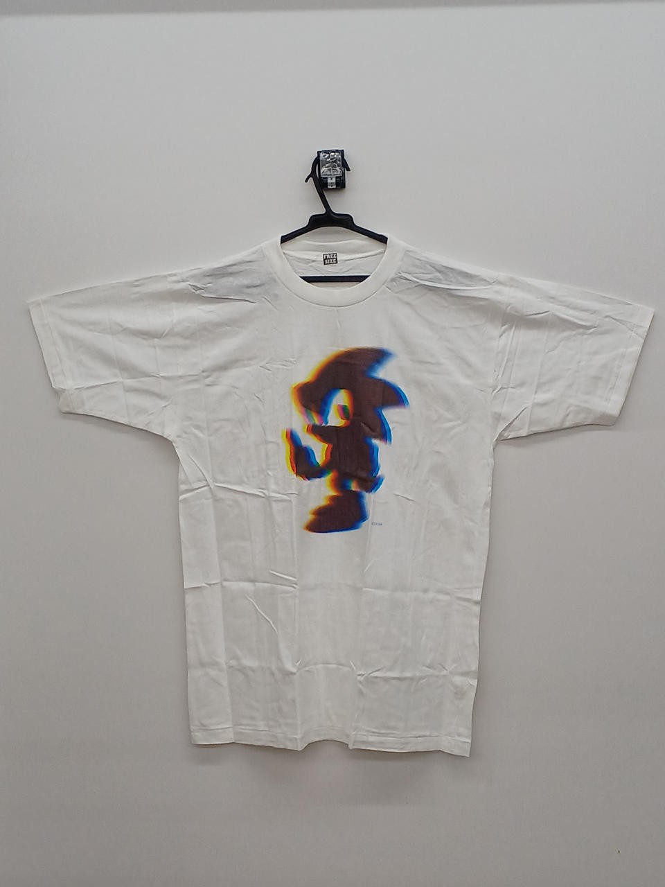 SEGA 80-90S T-shirt Sonic The Hedgehog yellow stain
