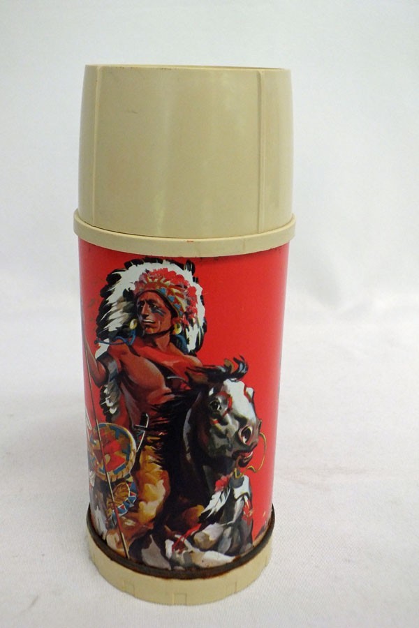 Vtg 1959 Great Wild West Landers Frary Clark Thermos Bottle ONLY No Lunchbox Vtg 1959 Great Wild West Landers Frary Clark Thermos Bottle ONLY No Lunchbox