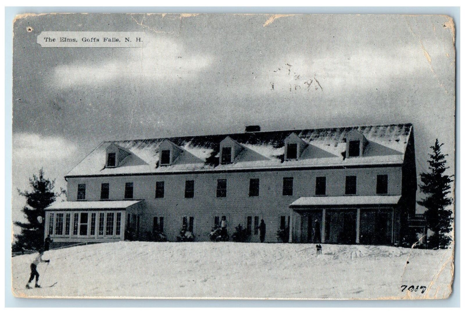 1939 The Elms Building Exterior Goffs Falls New Hampshire NH  Posted Postcard