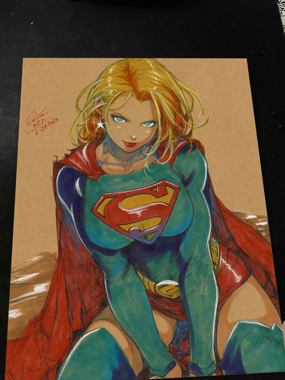 Superwoman Art Print Signed 8.5x11 | Art by Keyeske Superwoman Art Print Signed 8.5x11 | Art by Keyeske