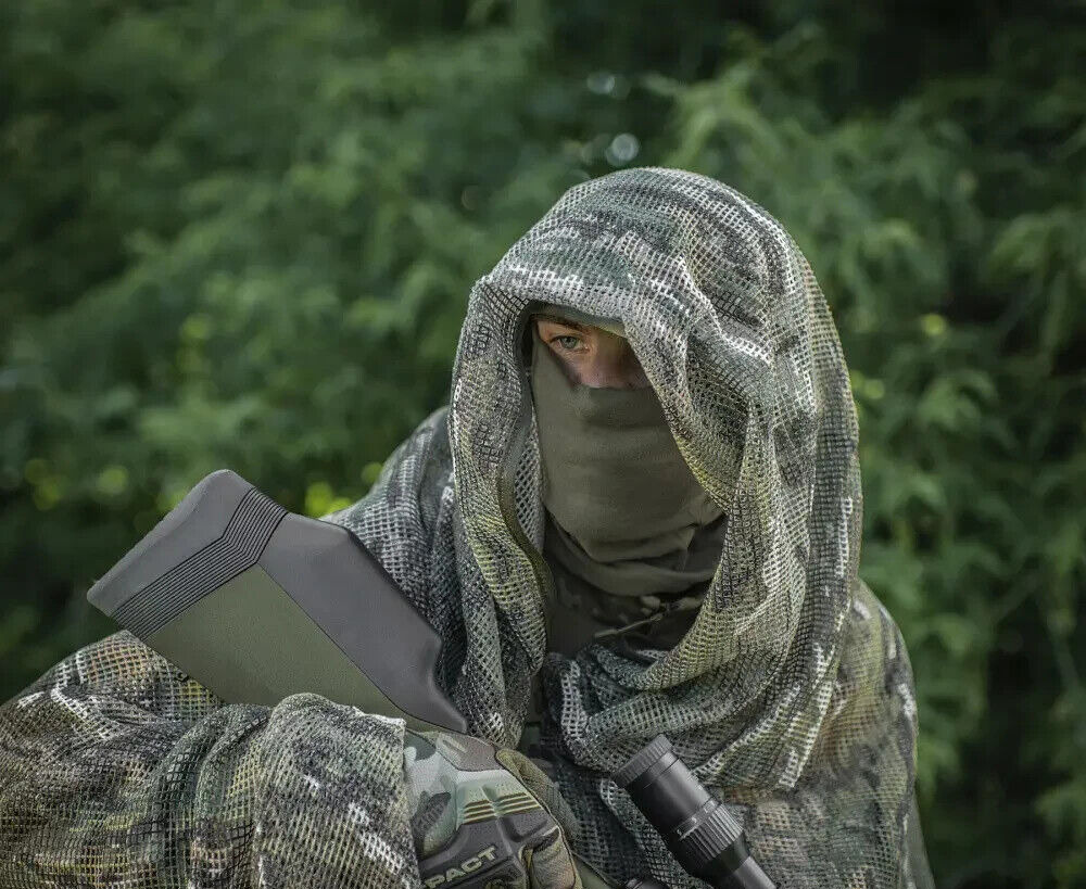 Camouflage M-Tac sniper mesh scarf 250*200 multicam Sniper cape mesh