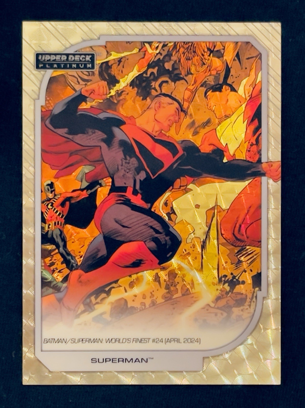 2026 UD DC Platinum Superman Superfractor 1/1 One Of One Golden Treasures #143