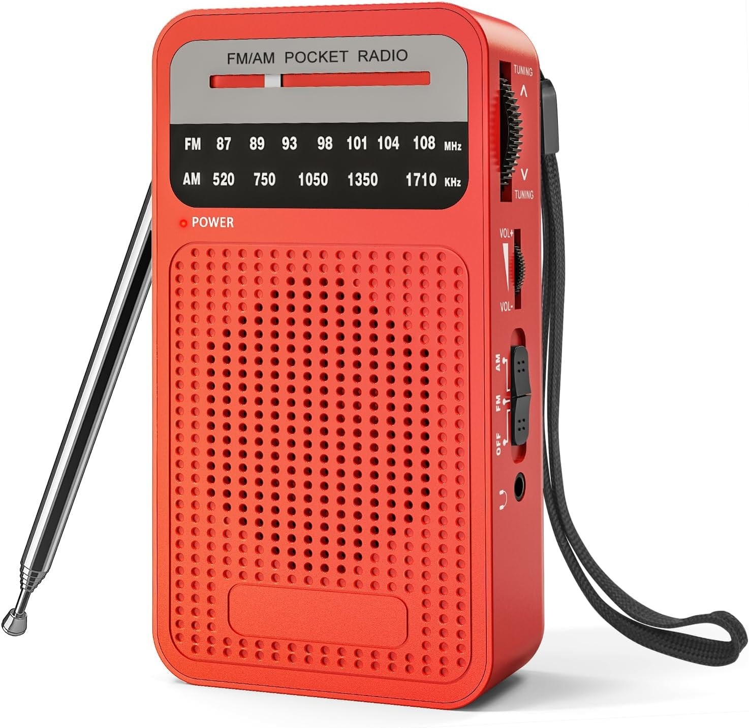 Portable Radio AM FM with Long Range Reception,  Transistor Radio with Loud Spea