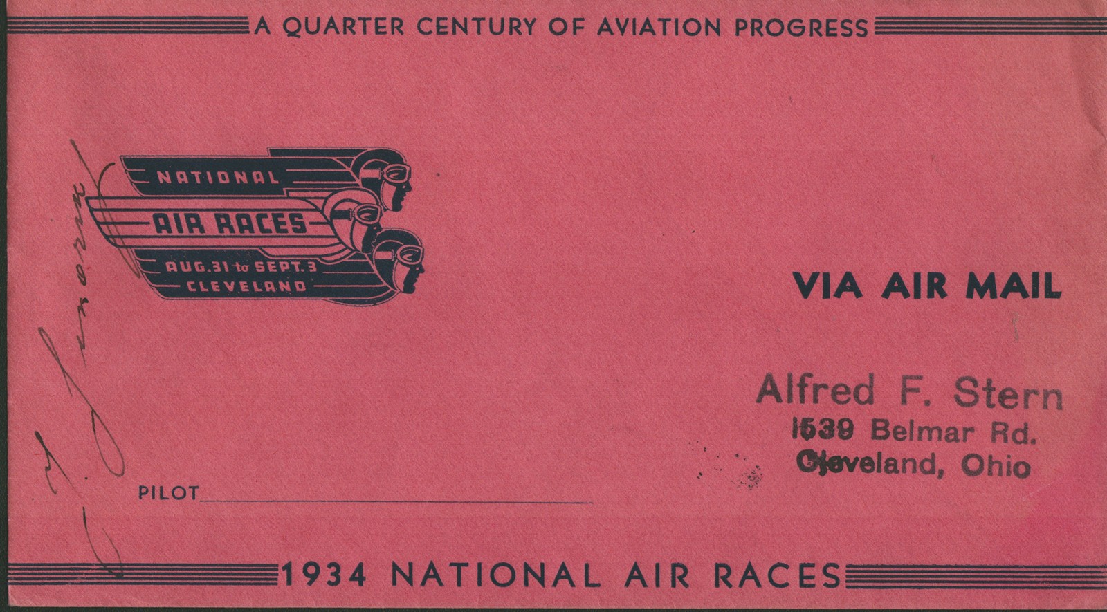 IGOR SIKORSKY - COMMEMORATIVE ENVELOPE SIGNED