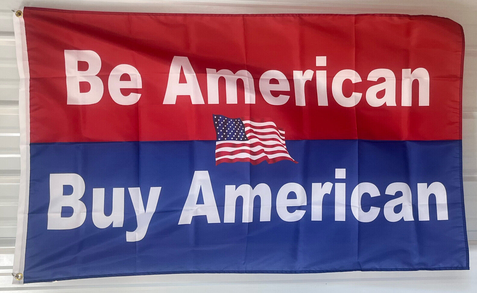 American Flag  Be America Buy America USA beer Man Cave Sign 3x5