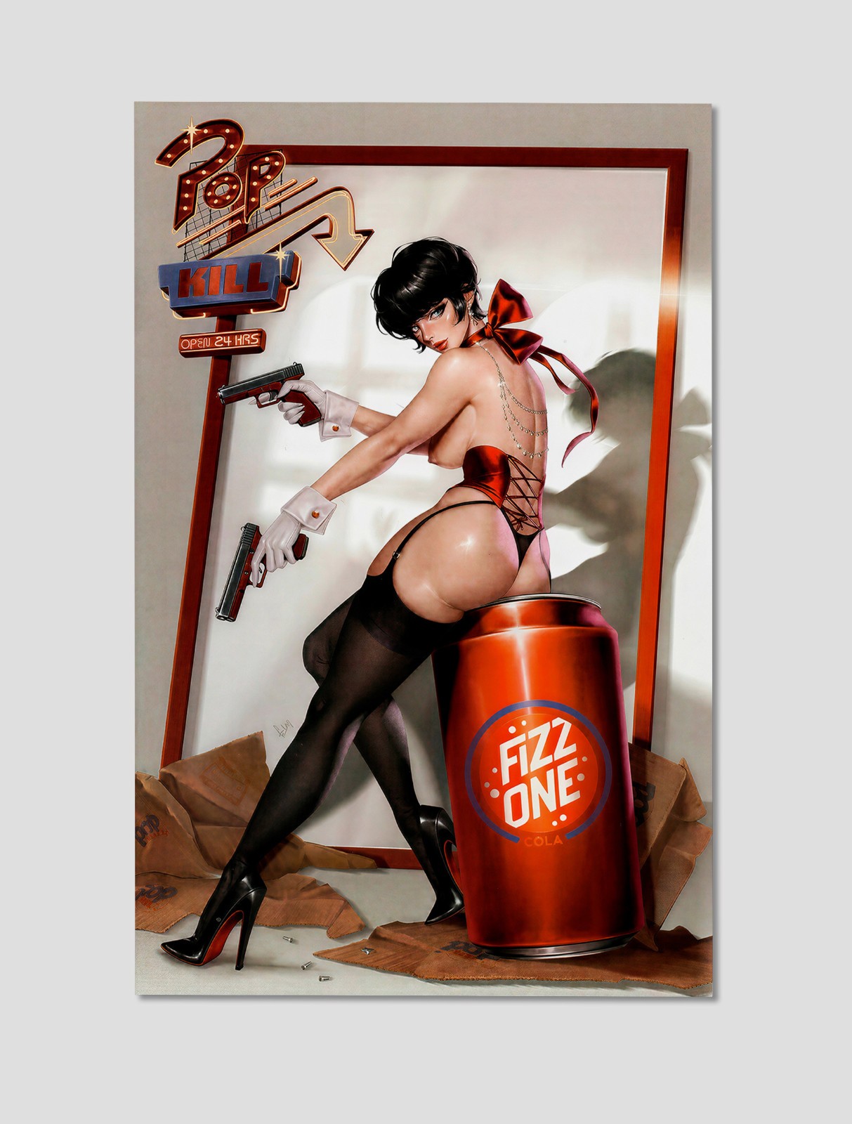 Pop Kill #1 Premium Giclee Print Pop Up Risqué Poster 11x17 Wall Art Pop Kill #1 Premium Giclee Print Pop Up Risqué Poster 11x17 Wall Art