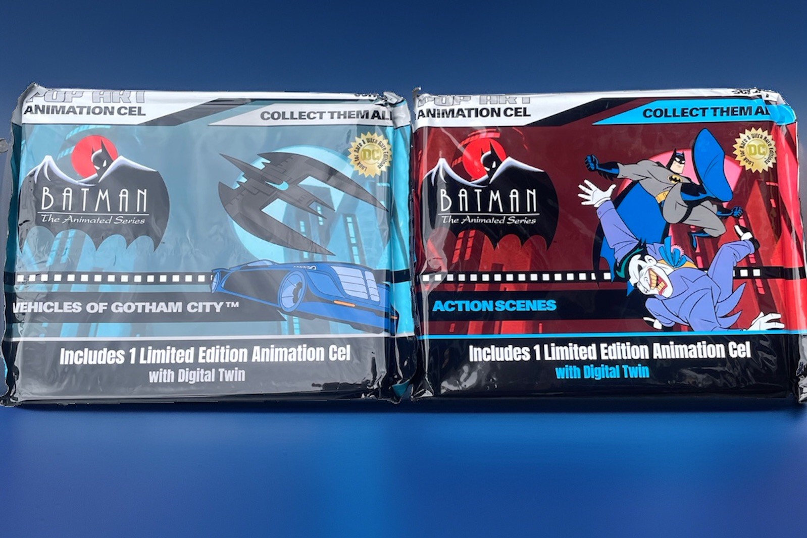 Pop Art Batman The Animated Series Animation Cel Series 1 - Set of 2 Sealed Pop Art Batman The Animated Series Animation Cel Series 1 - Set of 2 Sealed