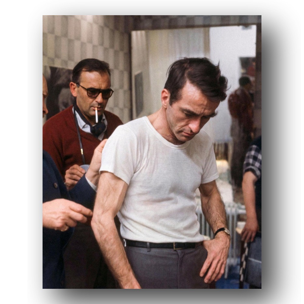 Montgomery Clift Photo 8x10 Behind The Scenes Film Set 1966 Color