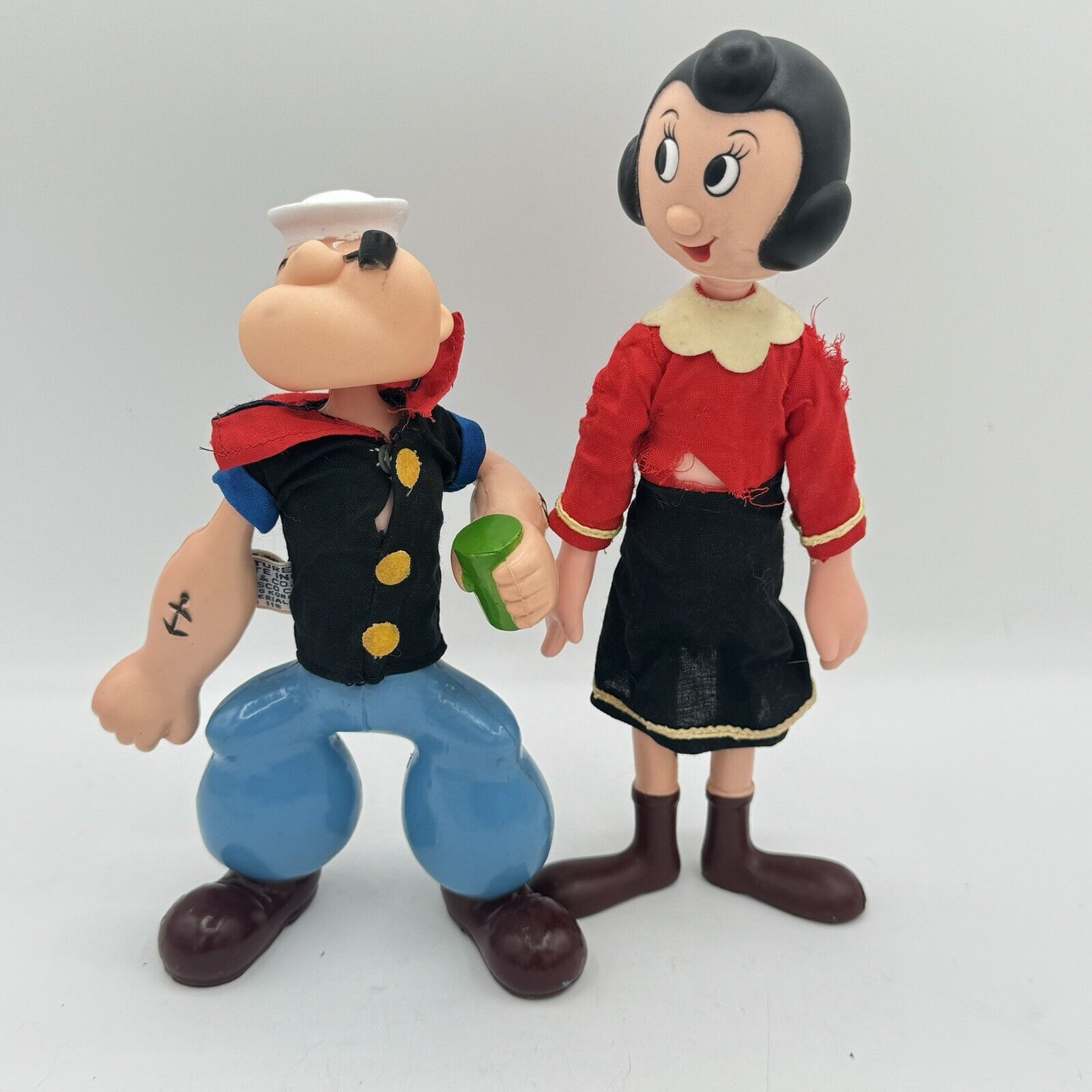 R Dakin & Co Popeye Sailor Man & Olive Oyl Vinyl Dolls/Figures