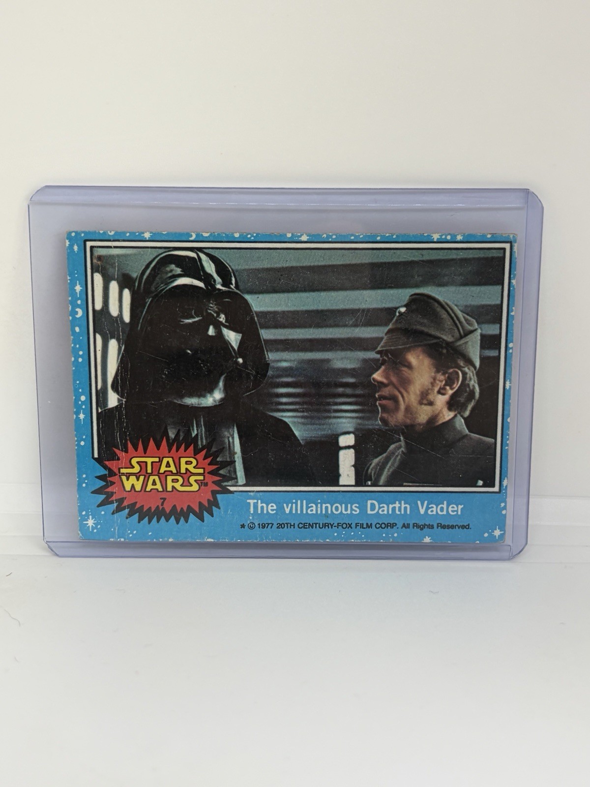 The Villainous Darth Vader - 1977 Topps Star Wars #7 RC Rookie READ