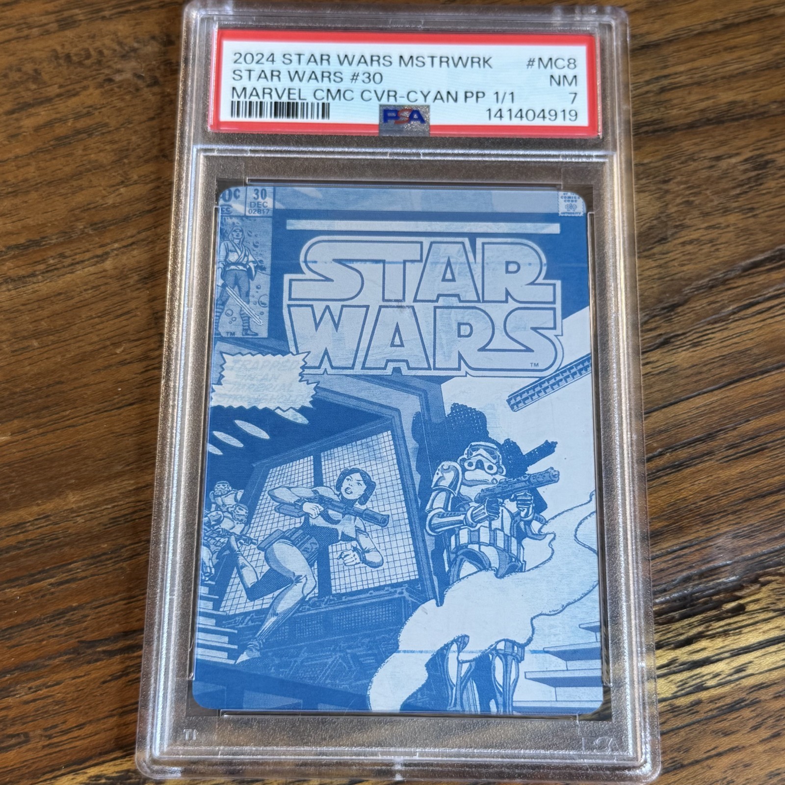 2024 Topps Star Wars Masterwork 1/1 PRINTING PLATE Comic Cover #30 #MC-8 Leia 2024 Topps Star Wars Masterwork 1/1 PRINTING PLATE Comic Cover #30 #MC-8 Leia