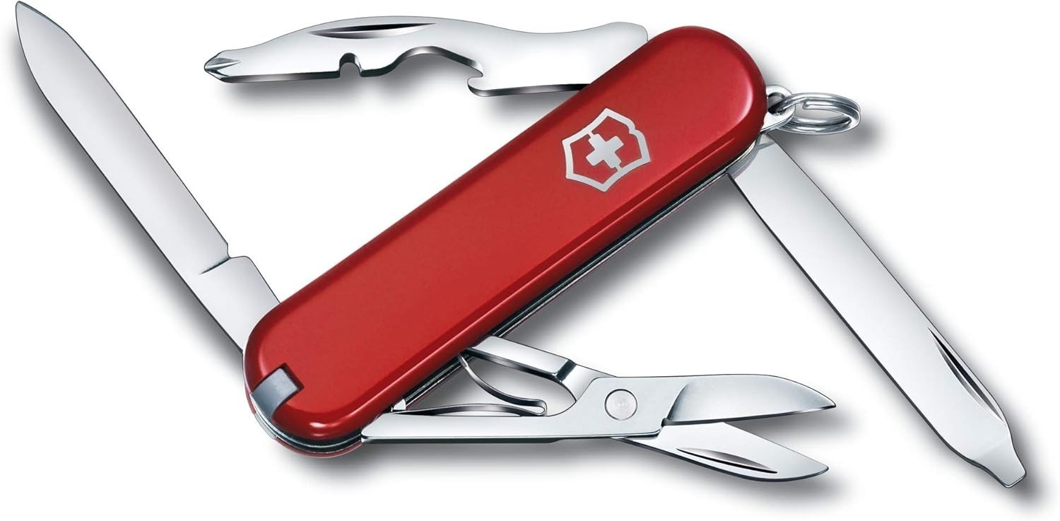 VICTORINOX Rambler Swiss Army Knife Red 2.28 inches ten funcctions NIB