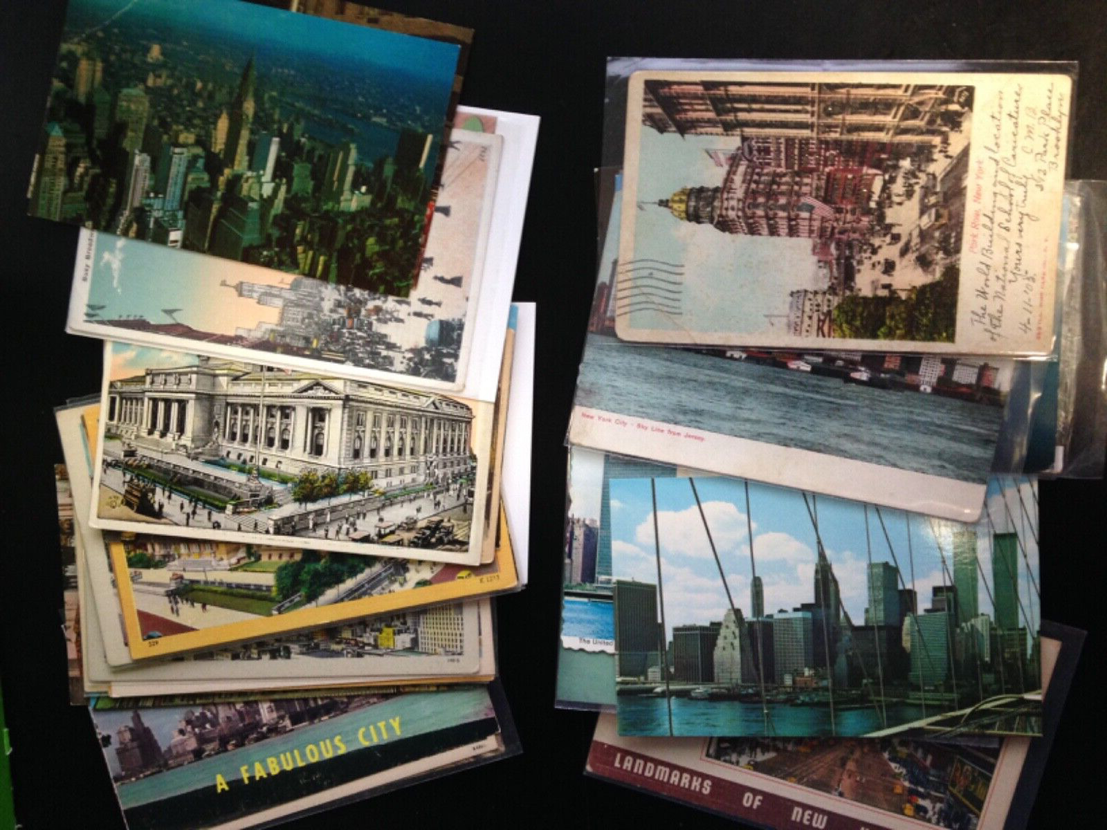 new york city vintage postcard lot