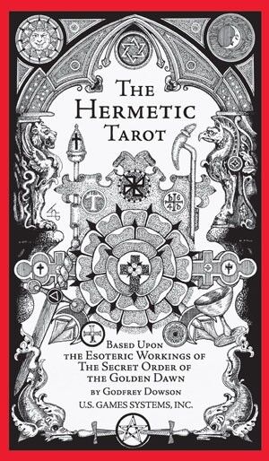 The Hermetic Tarot by Godfrey Dowson Black & White Kabbalah Symbolism Divination