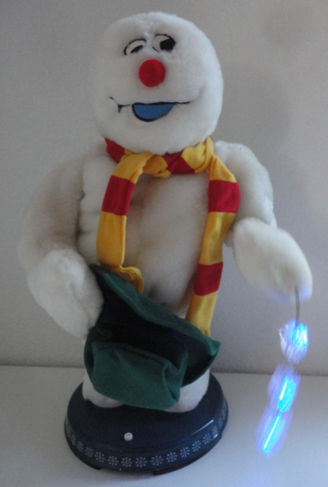 Vintage Gemmy Frosty Spinning Snowflake Animated Musical Snowman w/ Flaws Vintage Gemmy Frosty Spinning Snowflake Animated Musical Snowman w/ Flaws
