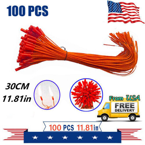 100pc 11.81in copper Remote Firework Firing system connect wire orange line 30cm