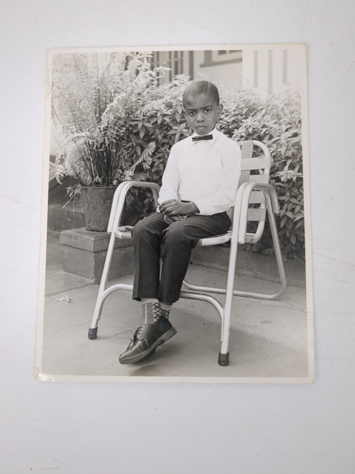 Vintage 1967 Found Photograph Original Portrait Kingston Jamaica Handsome Child