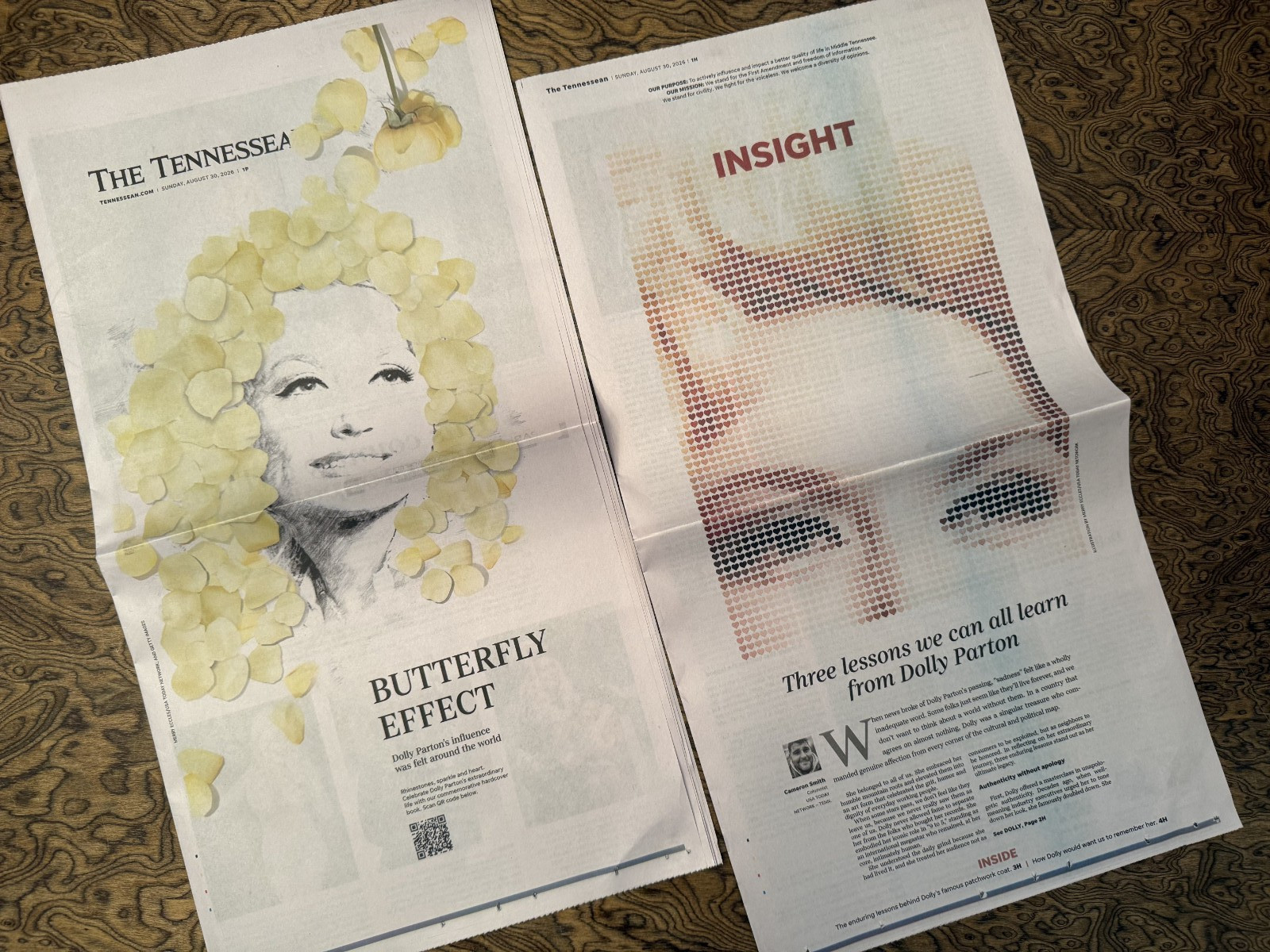 DOLLY PARTON TRIBUTE, Sunday Aug. 30 Tennessean Newspaper; 20 Pages of Dolly