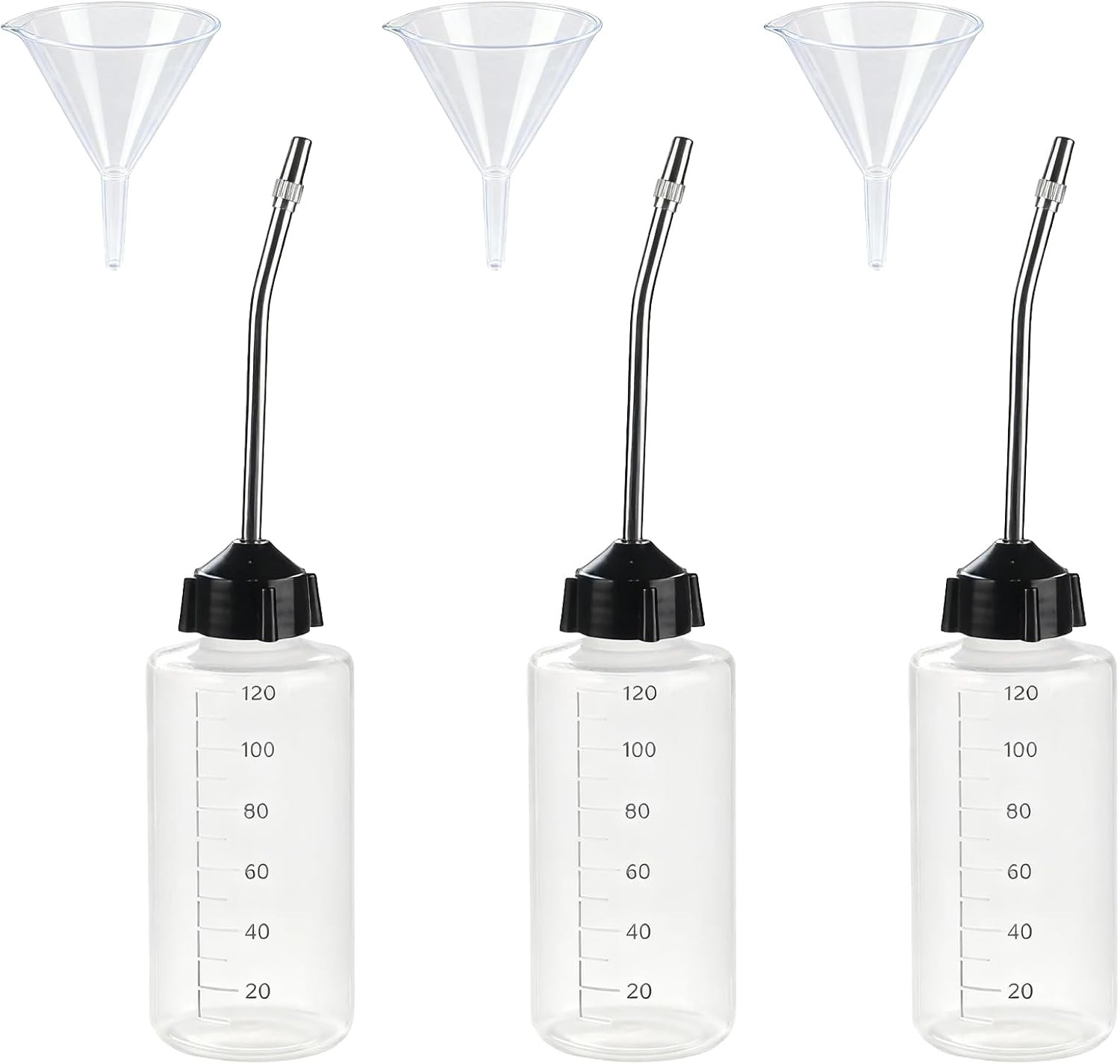 3 Pcs Needle Oiler (4 OZ), Precision Gun Oil Bottle, LDPE Oil Applicator with Ex 3 Pcs Needle Oiler (4 OZ), Precision Gun Oil Bottle, LDPE Oil Applicator with Ex