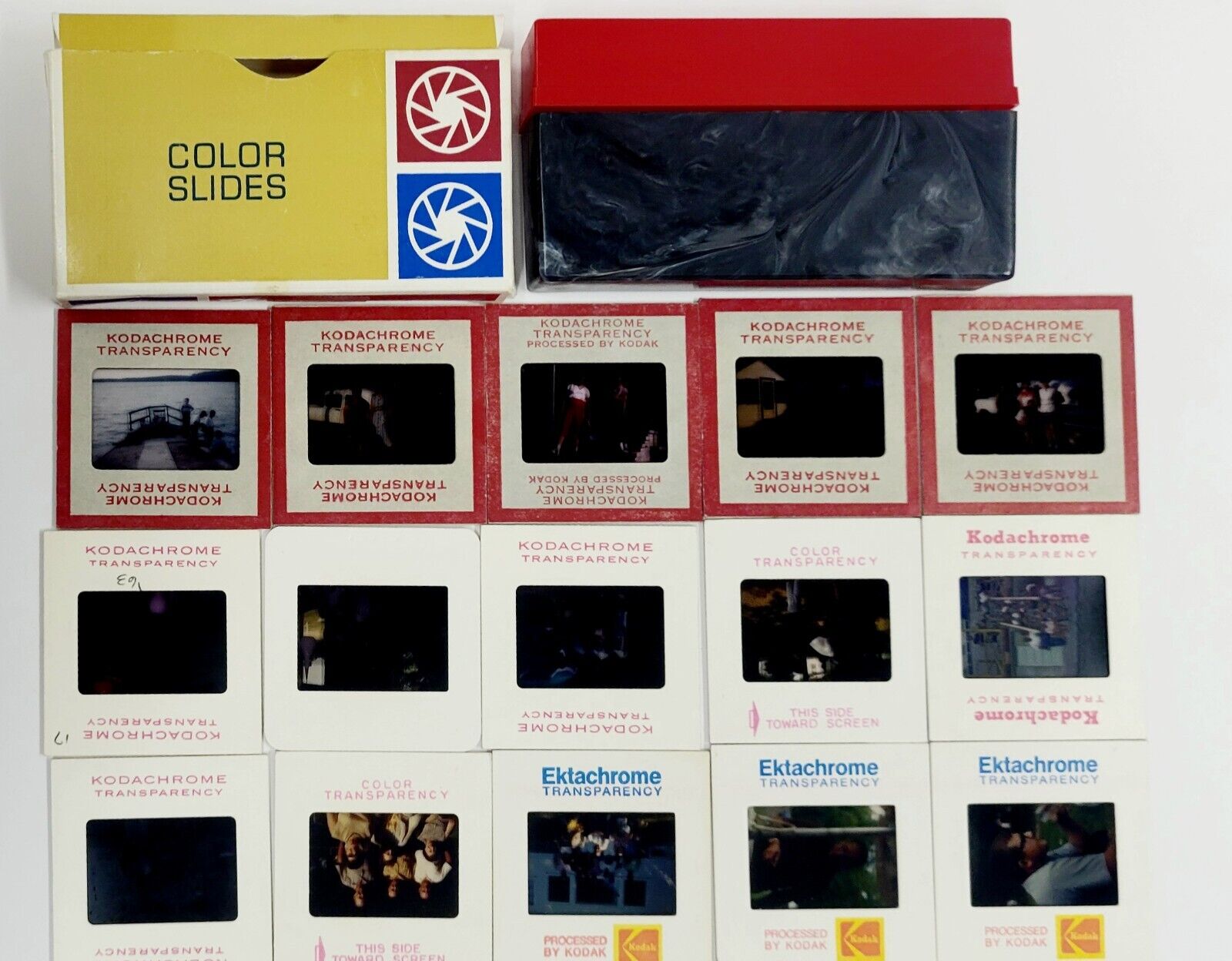 Lot of 45 VTG Photo Slides Kodachrome Ektachrome Kodak Transparency 1950s - 80S